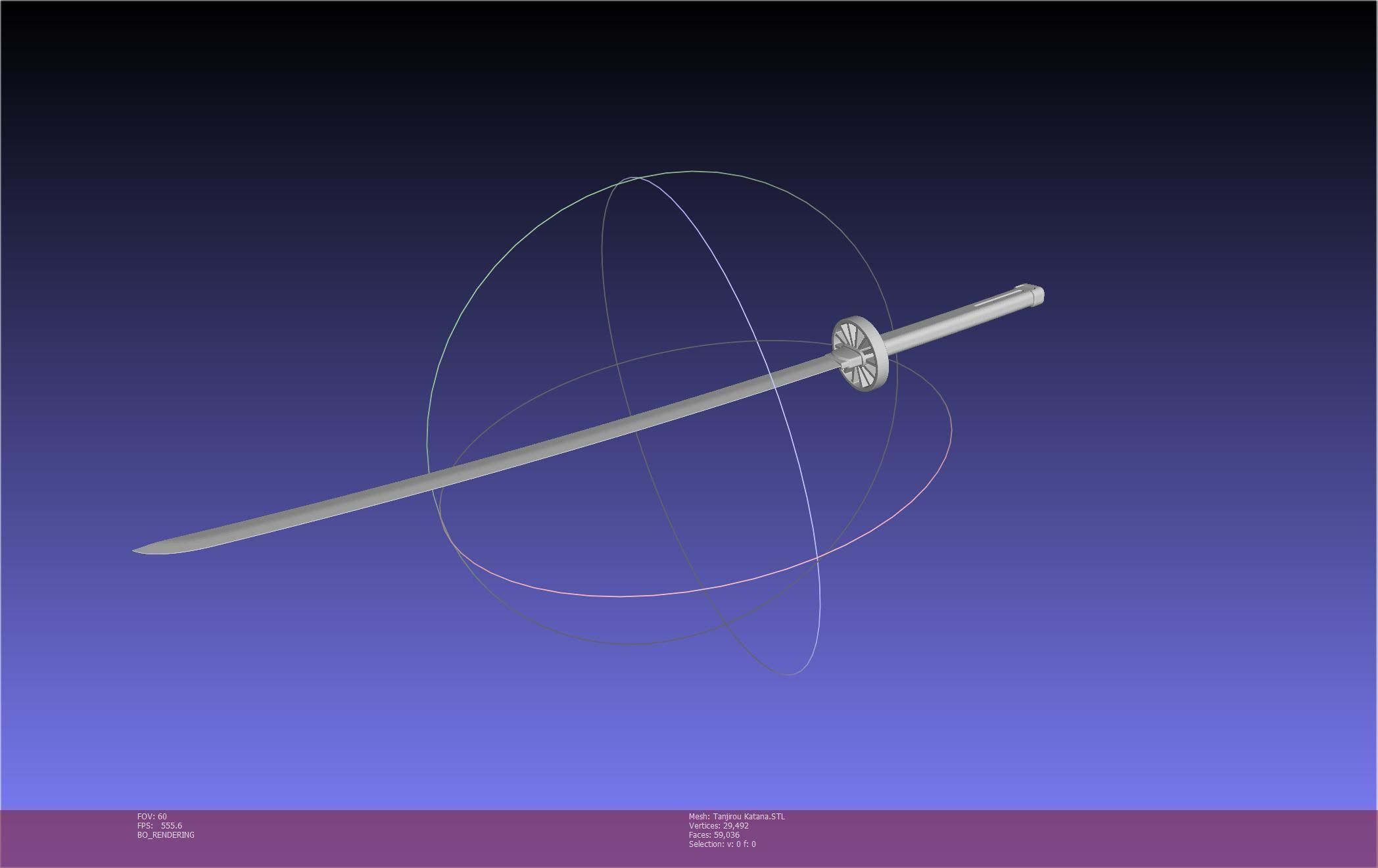 Demon Slayer Tanjiro Katana And Sheath Printable Models 3D print model_67