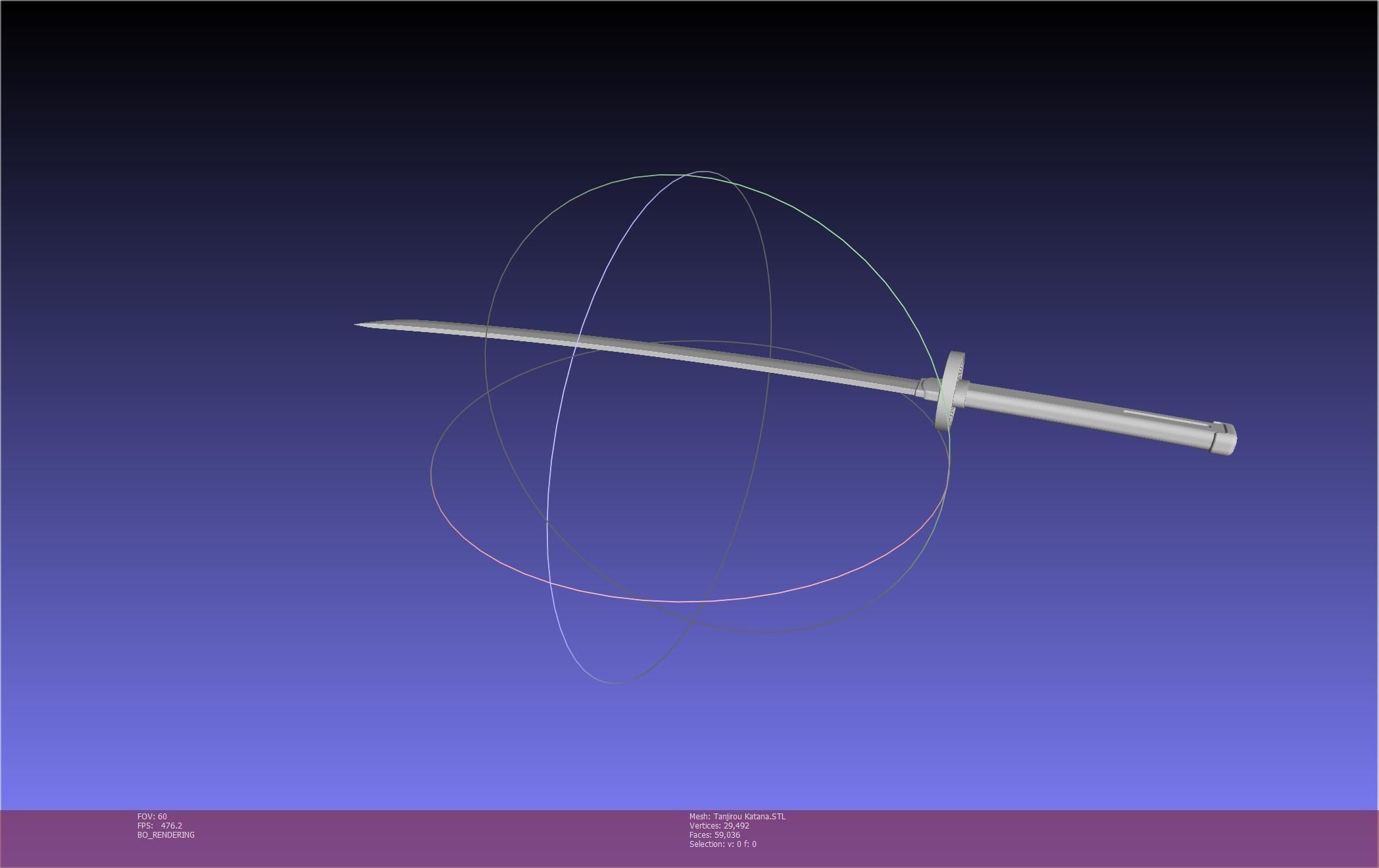 Demon Slayer Tanjiro Katana And Sheath Printable Models 3D print model_27