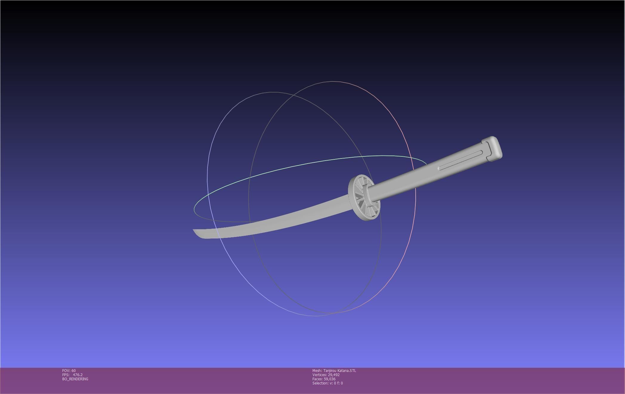 Demon Slayer Tanjiro Katana And Sheath Printable Models 3D print model_64