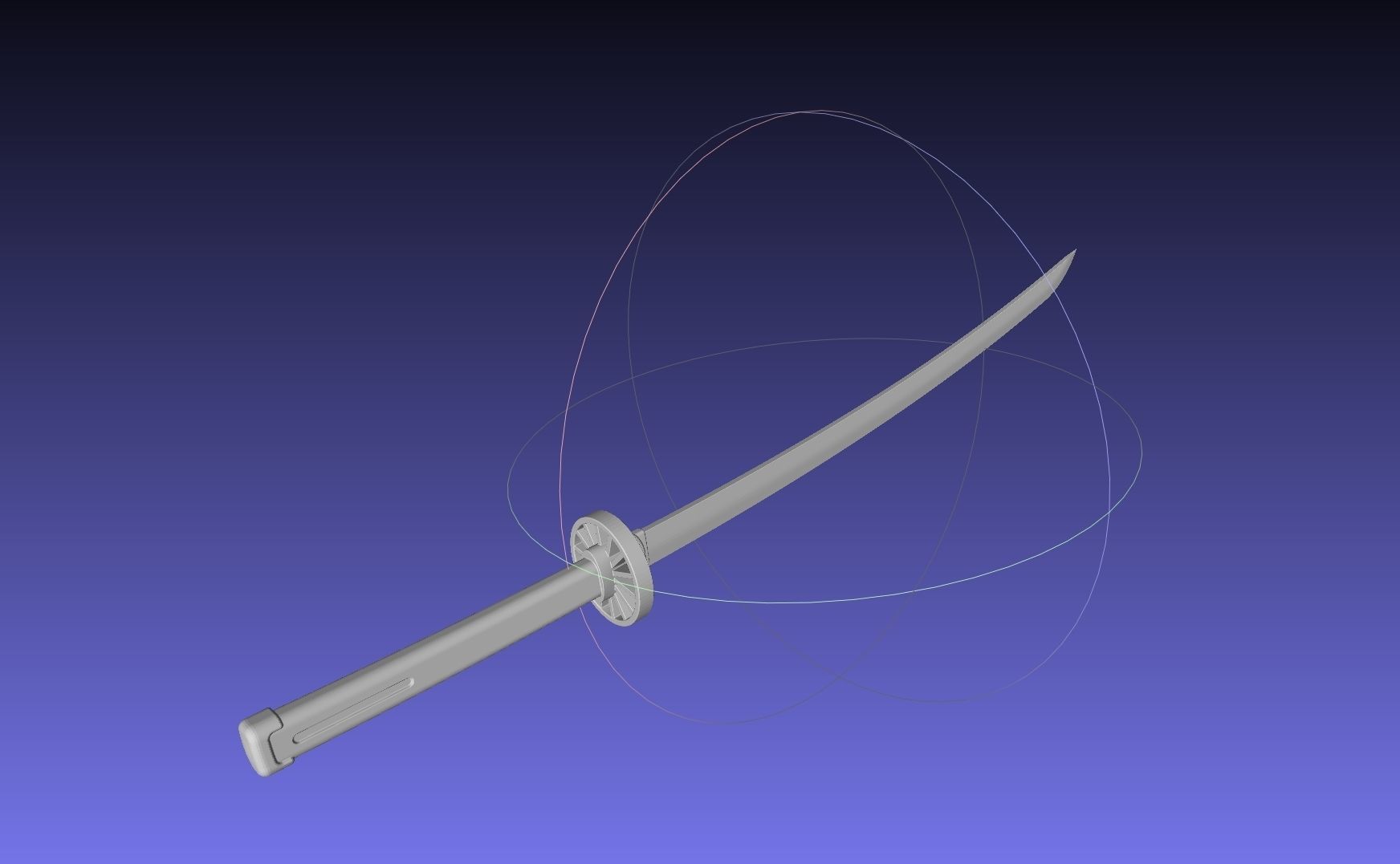 Demon Slayer Tanjiro Katana And Sheath Printable Models 3D print model_57