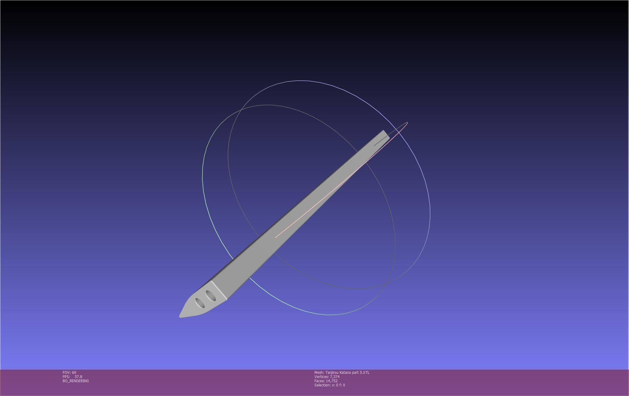 Demon Slayer Tanjiro Katana And Sheath Printable Models 3D print model_109