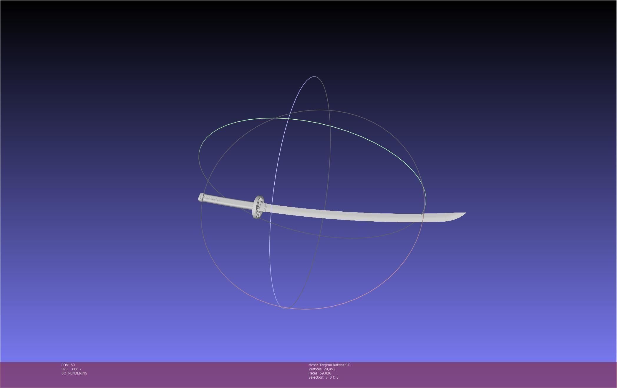 Demon Slayer Tanjiro Katana And Sheath Printable Models 3D print model_82