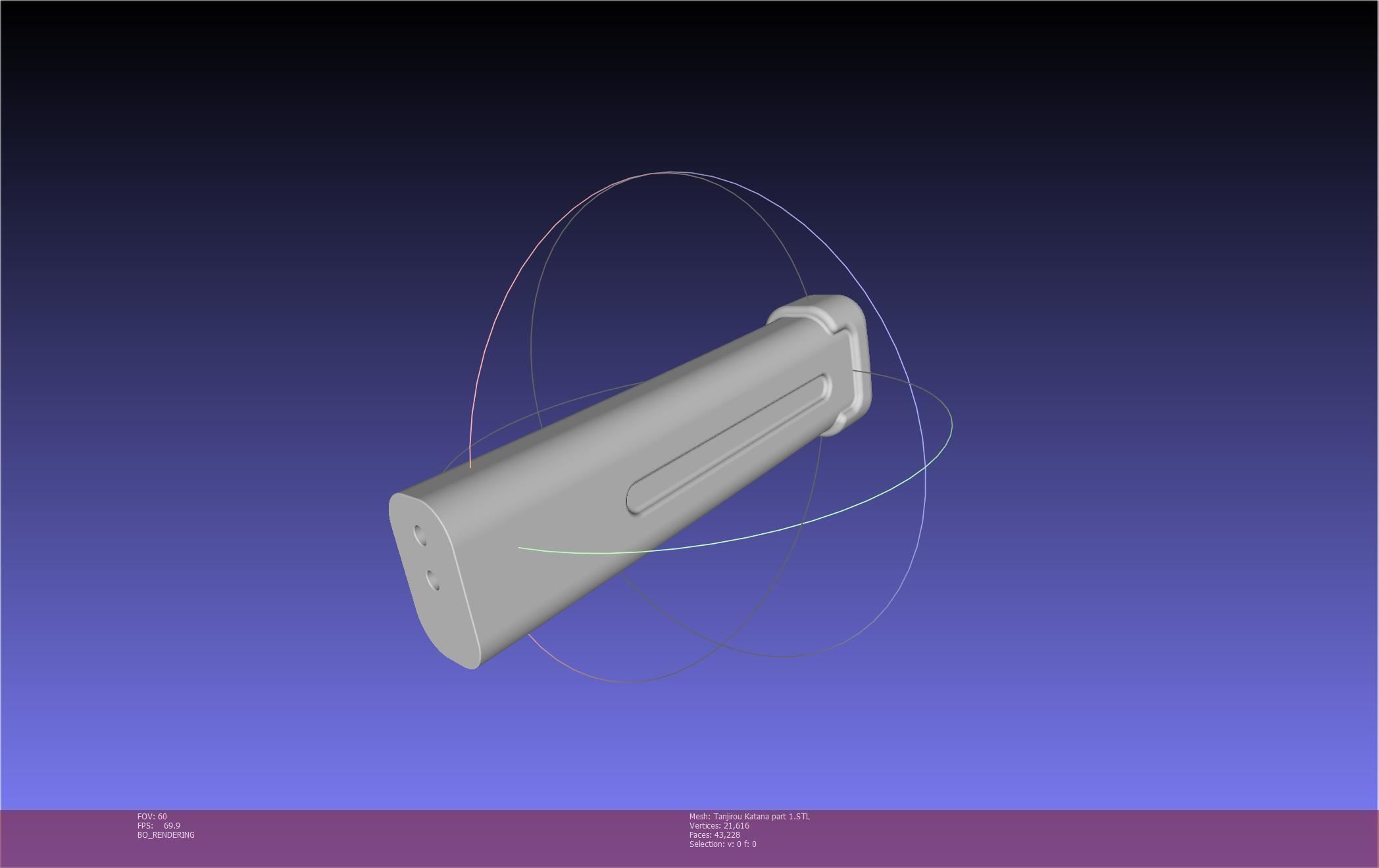 Demon Slayer Tanjiro Katana And Sheath Printable Models 3D print model_84