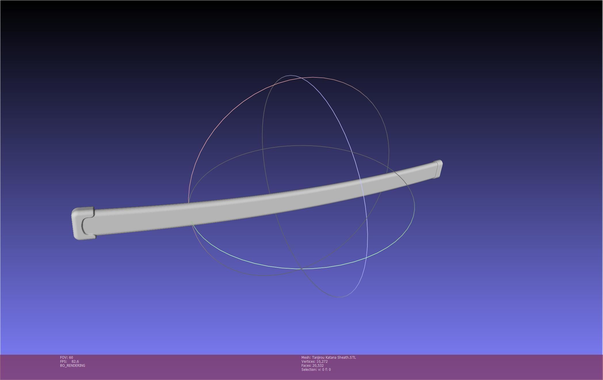 Demon Slayer Tanjiro Katana And Sheath Printable Models 3D print model_130