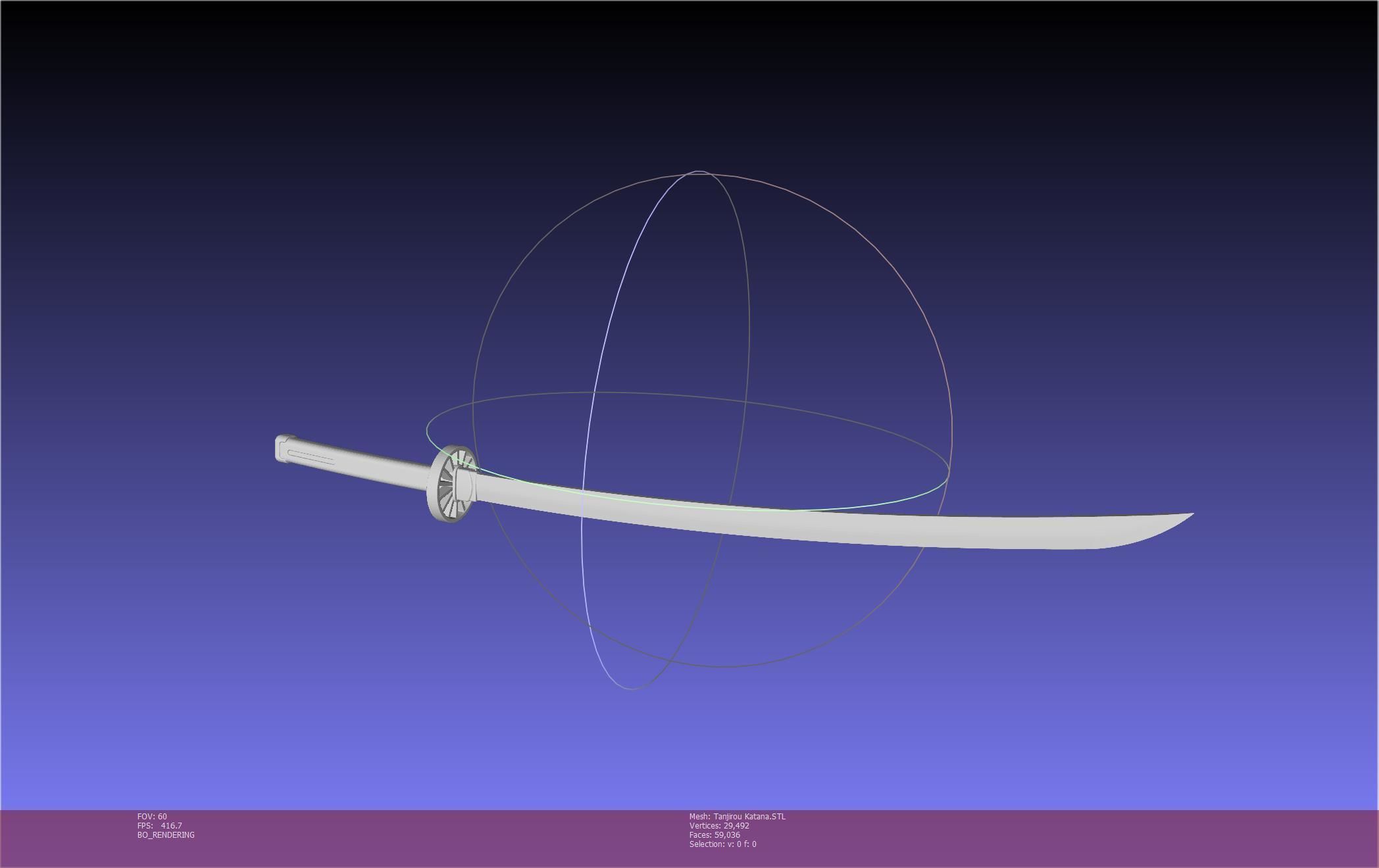 Demon Slayer Tanjiro Katana And Sheath Printable Models 3D print model_33