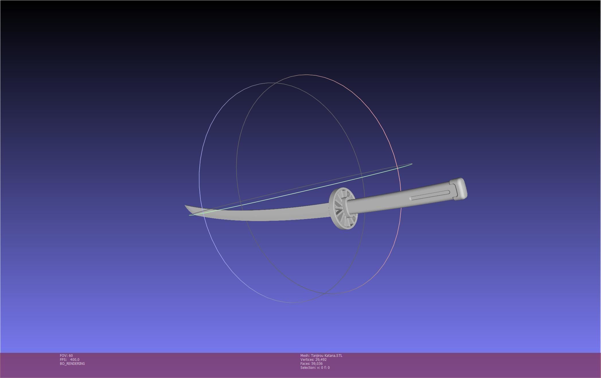 Demon Slayer Tanjiro Katana And Sheath Printable Models 3D print model_44