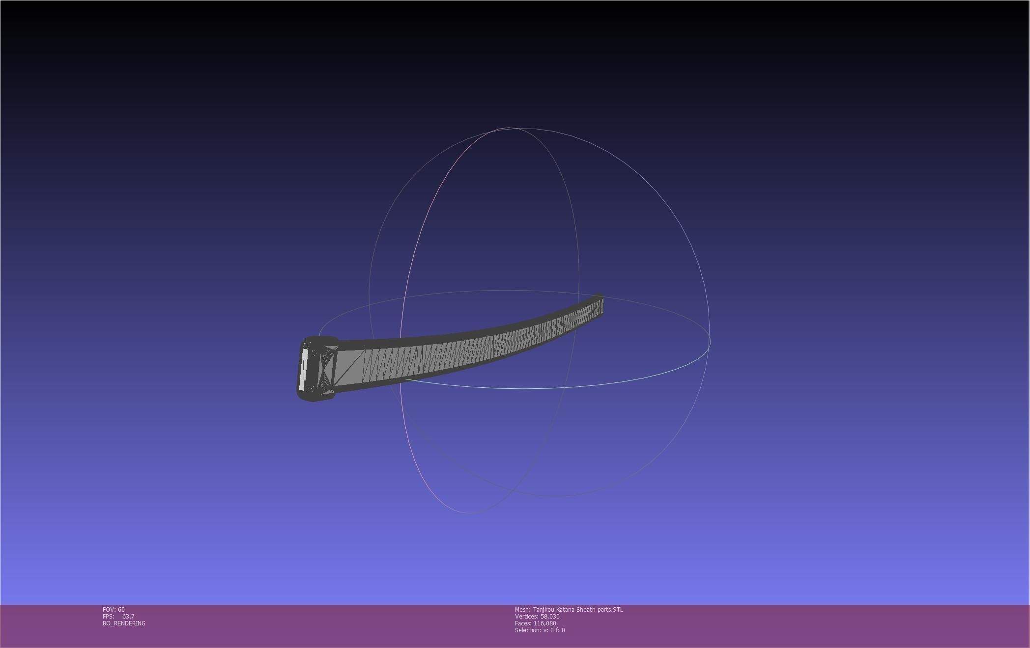 Demon Slayer Tanjiro Katana And Sheath Printable Models 3D print model_146