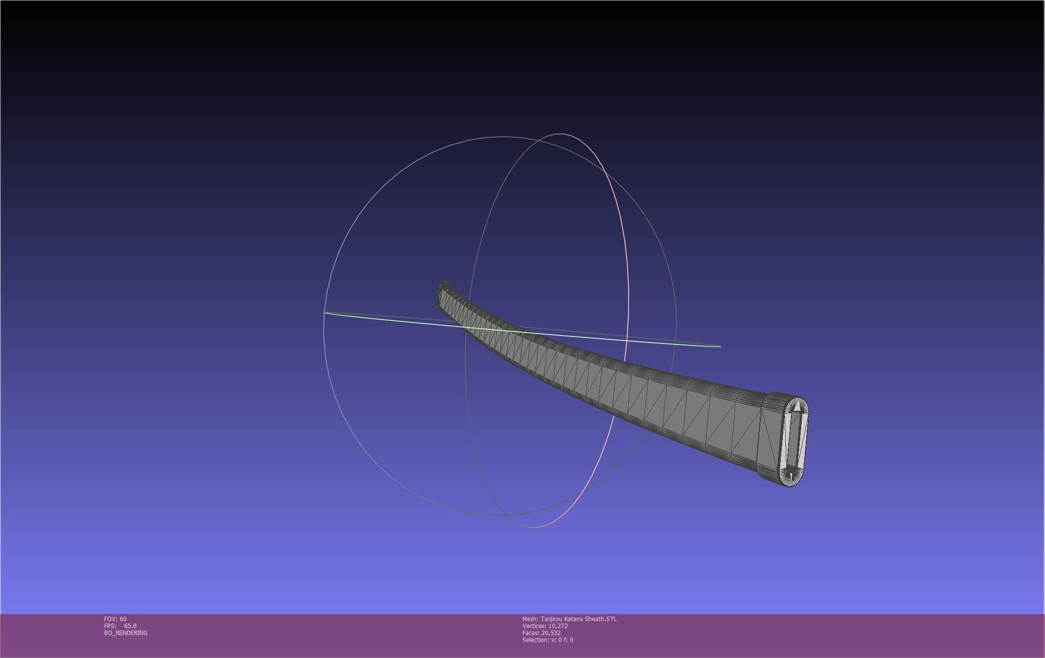 Demon Slayer Tanjiro Katana And Sheath Printable Models 3D print model_127