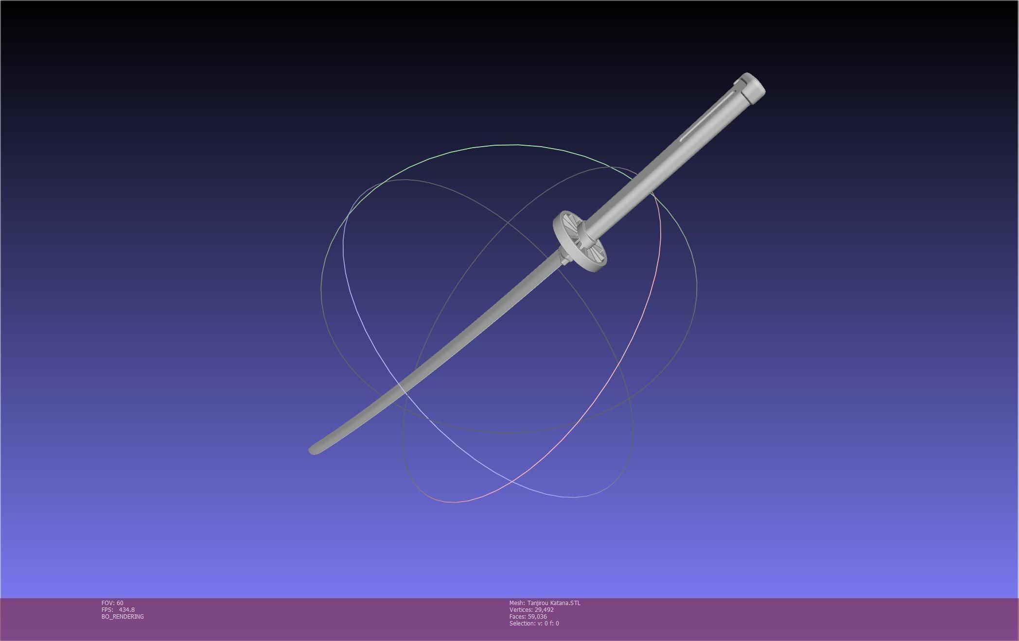 Demon Slayer Tanjiro Katana And Sheath Printable Models 3D print model_68