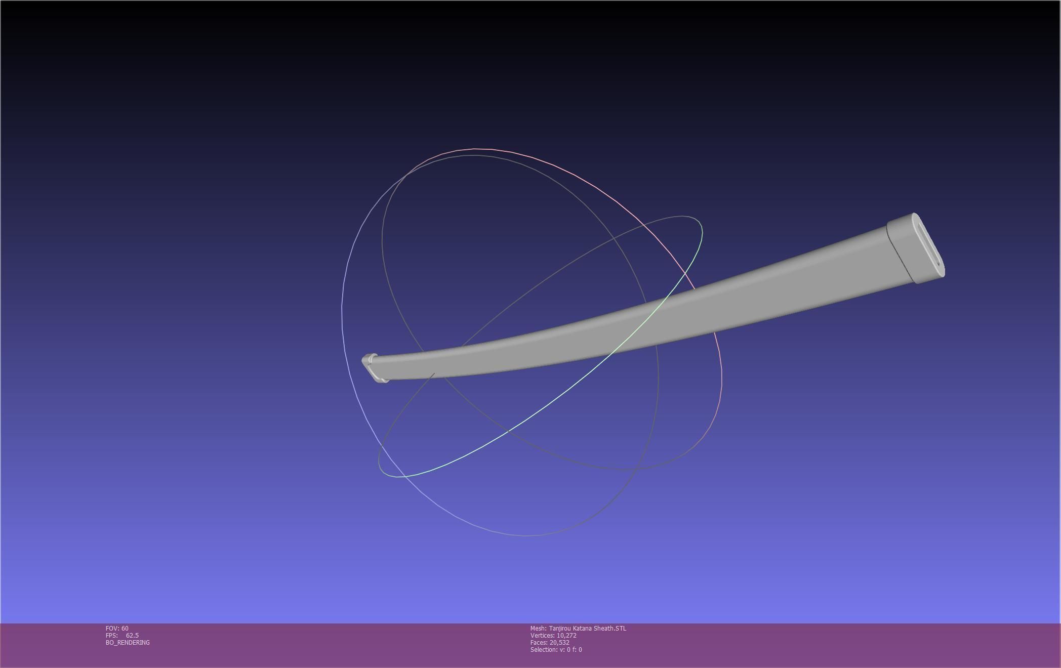 Demon Slayer Tanjiro Katana And Sheath Printable Models 3D print model_131