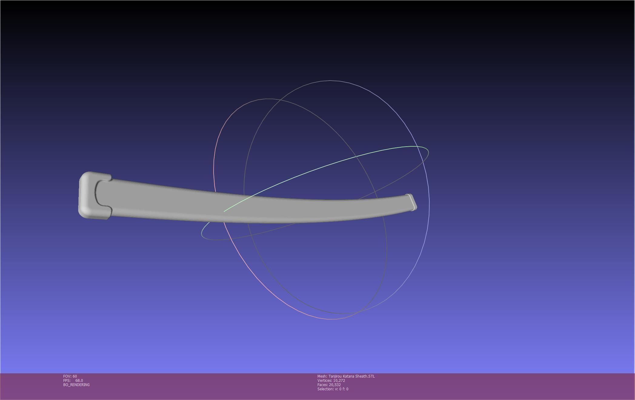 Demon Slayer Tanjiro Katana And Sheath Printable Models 3D print model_128