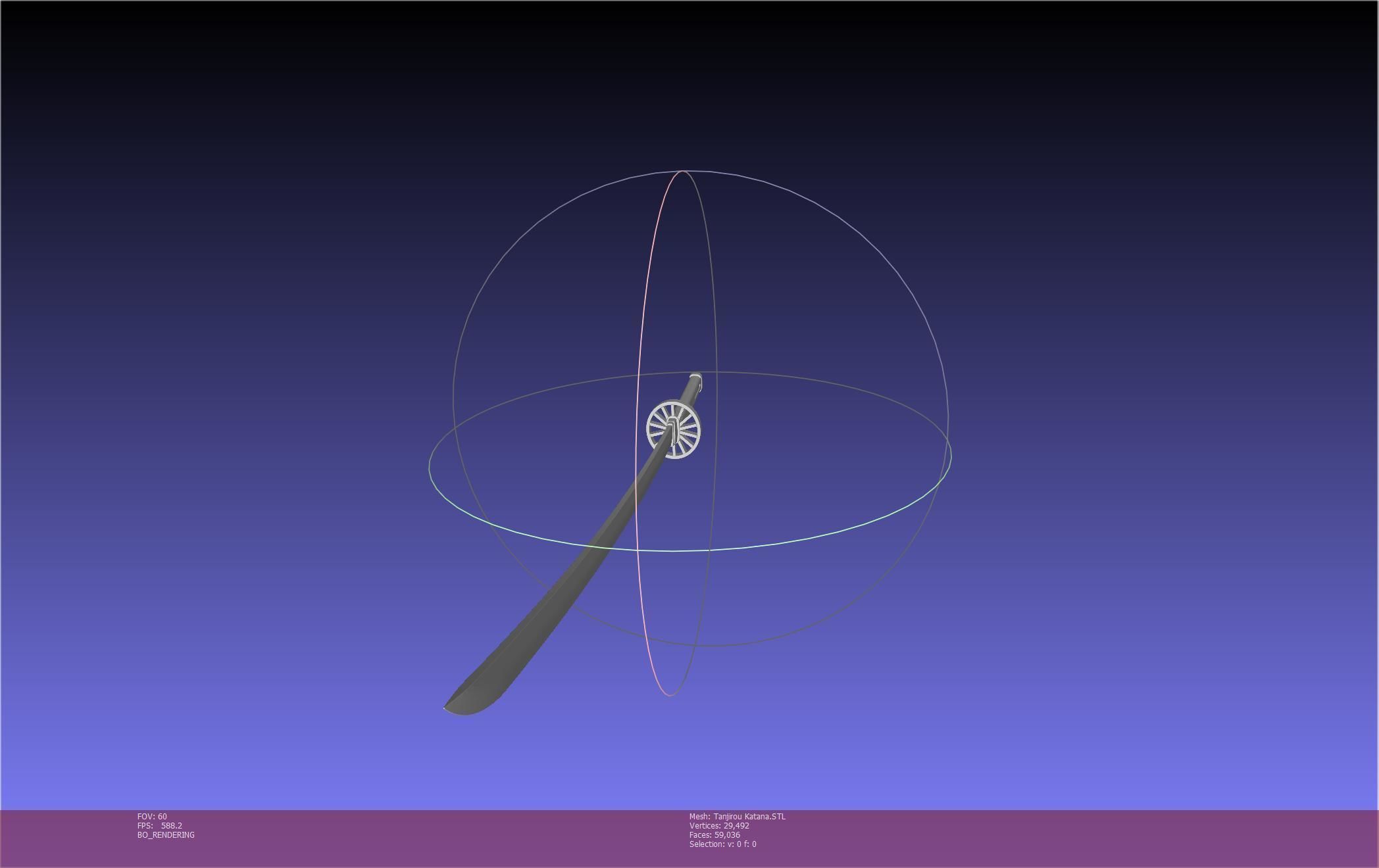 Demon Slayer Tanjiro Katana And Sheath Printable Models 3D print model_35