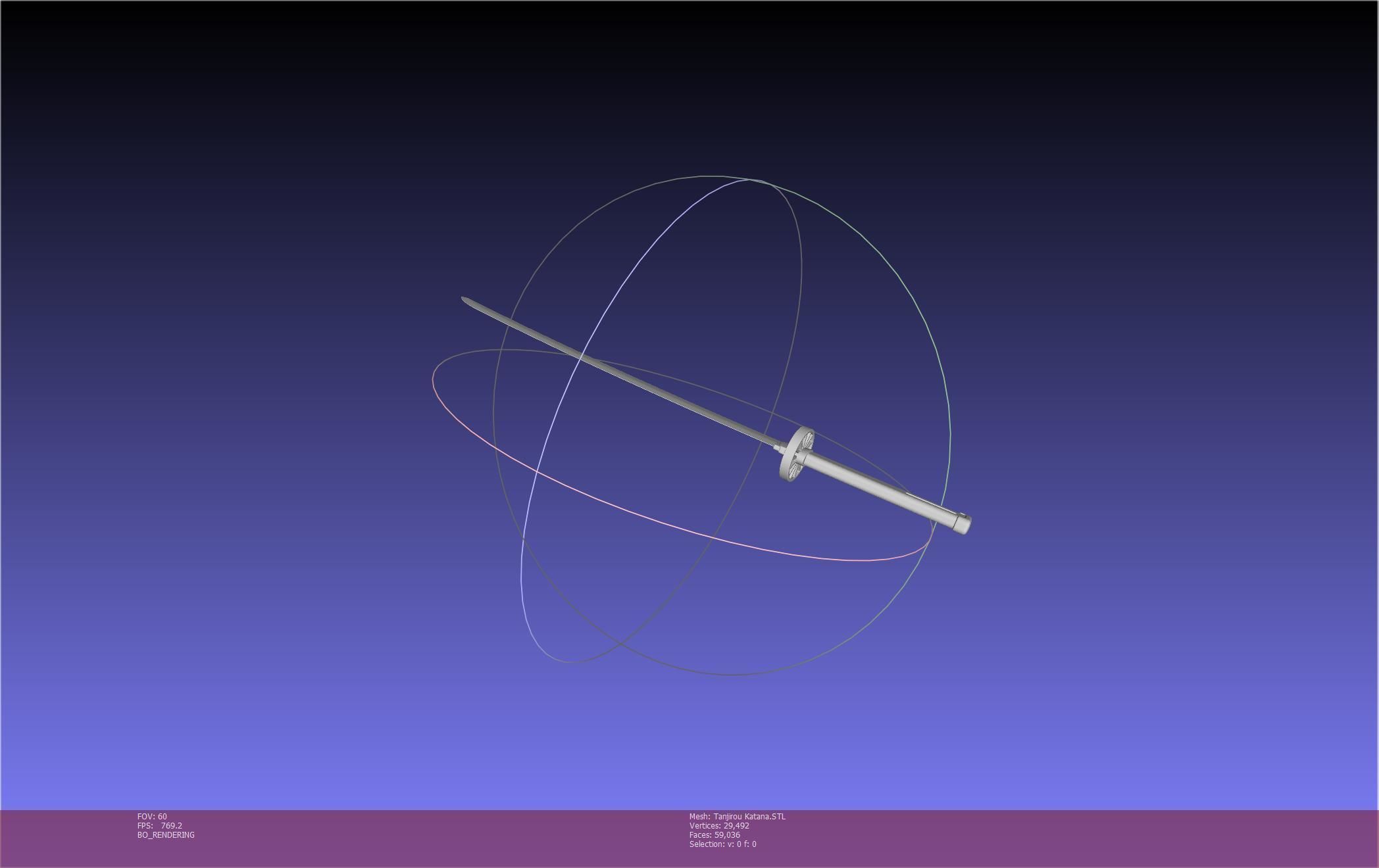 Demon Slayer Tanjiro Katana And Sheath Printable Models 3D print model_78