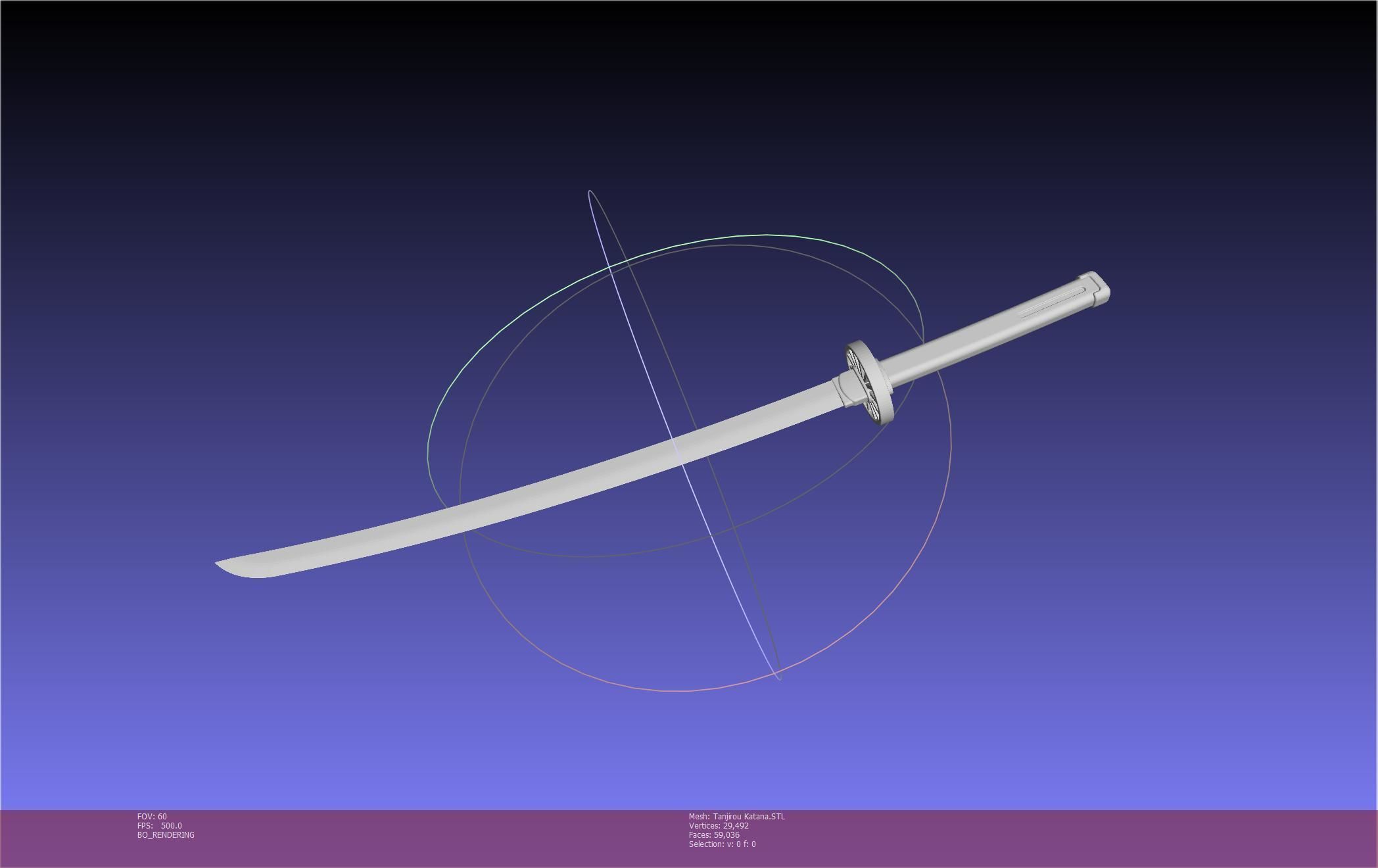 Demon Slayer Tanjiro Katana And Sheath Printable Models 3D print model_60