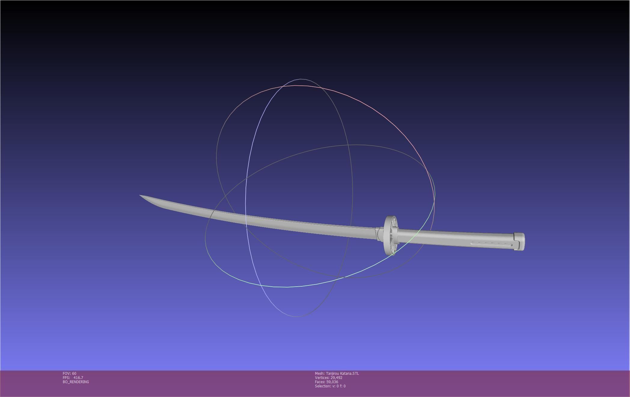 Demon Slayer Tanjiro Katana And Sheath Printable Models 3D print model_50
