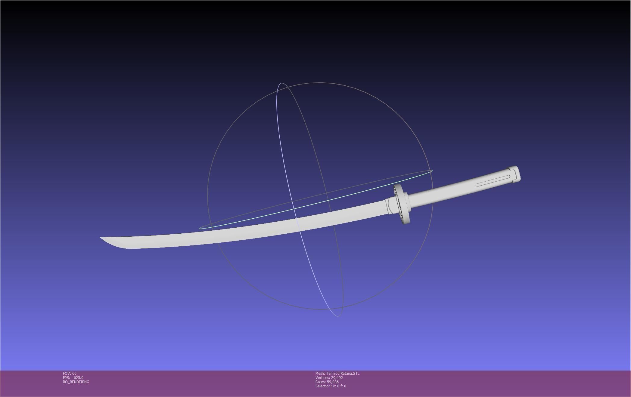 Demon Slayer Tanjiro Katana And Sheath Printable Models 3D print model_70