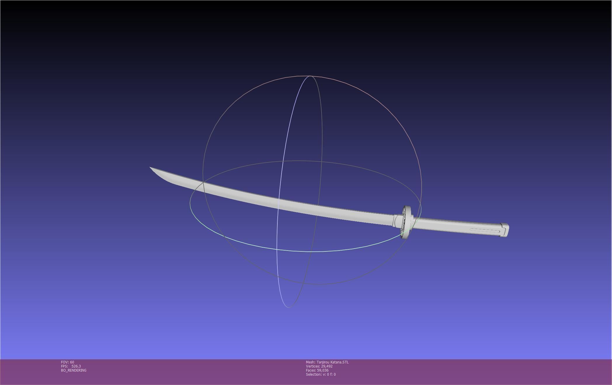 Demon Slayer Tanjiro Katana And Sheath Printable Models 3D print model_22