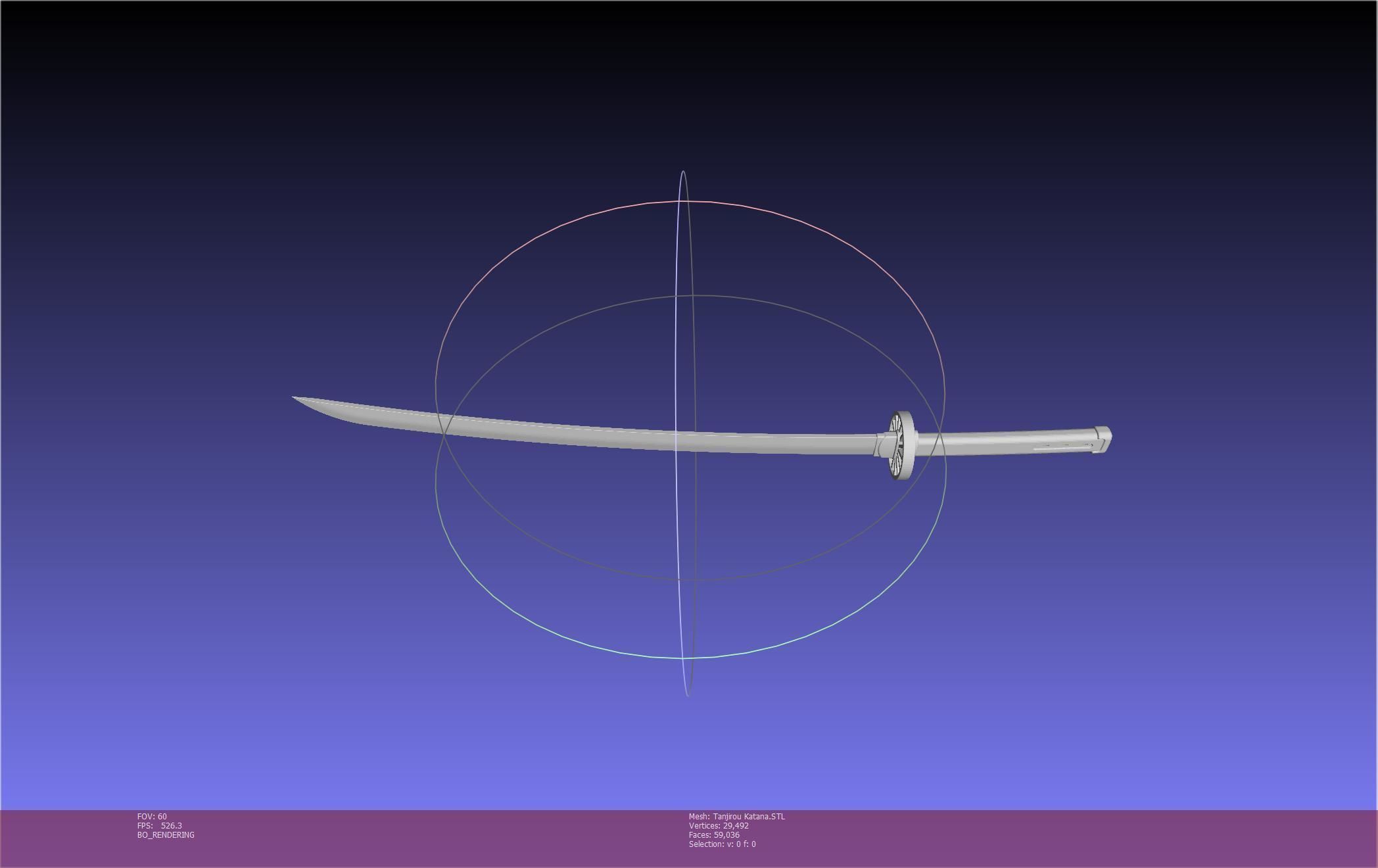Demon Slayer Tanjiro Katana And Sheath Printable Models 3D print model_15