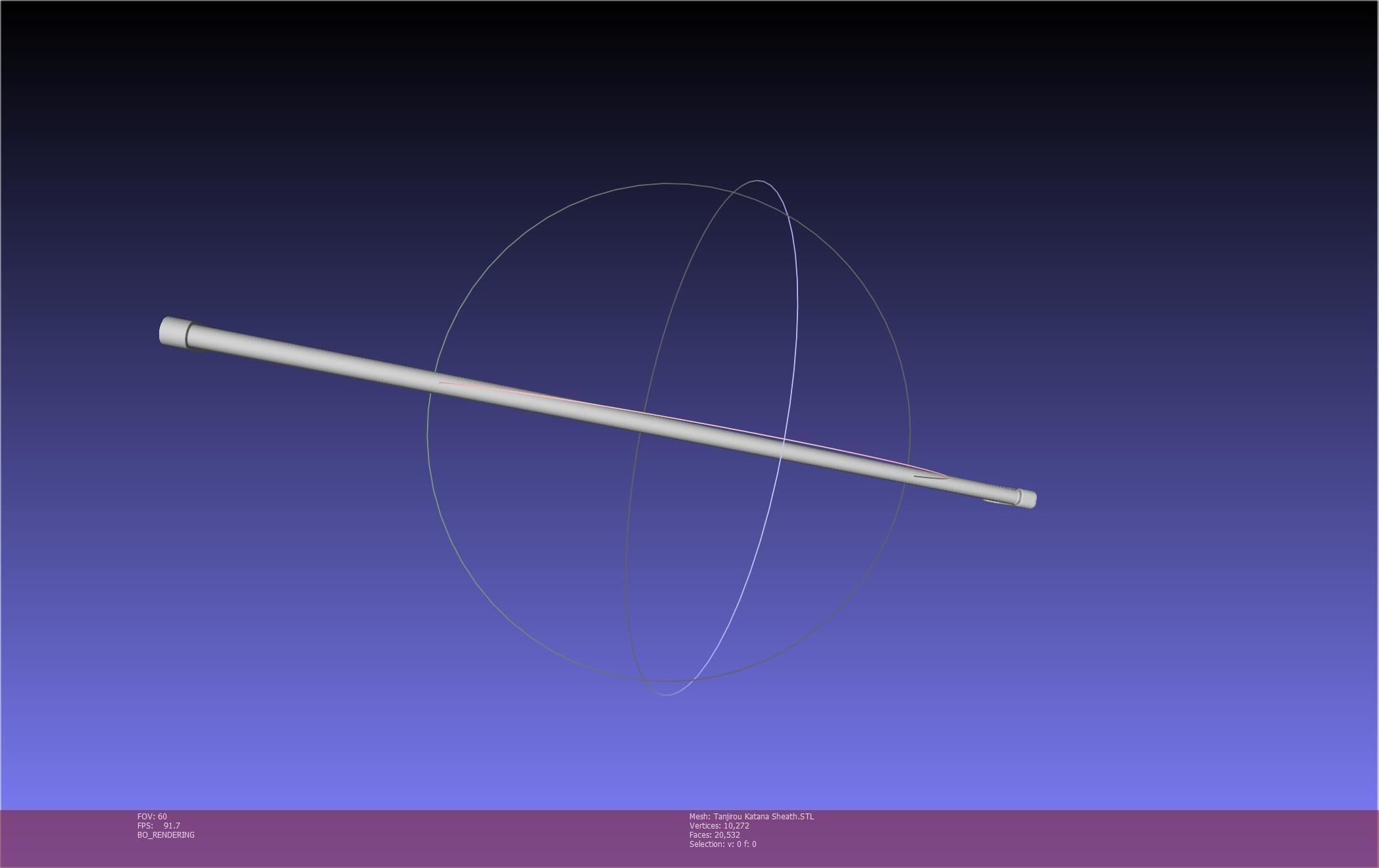 Demon Slayer Tanjiro Katana And Sheath Printable Models 3D print model_134