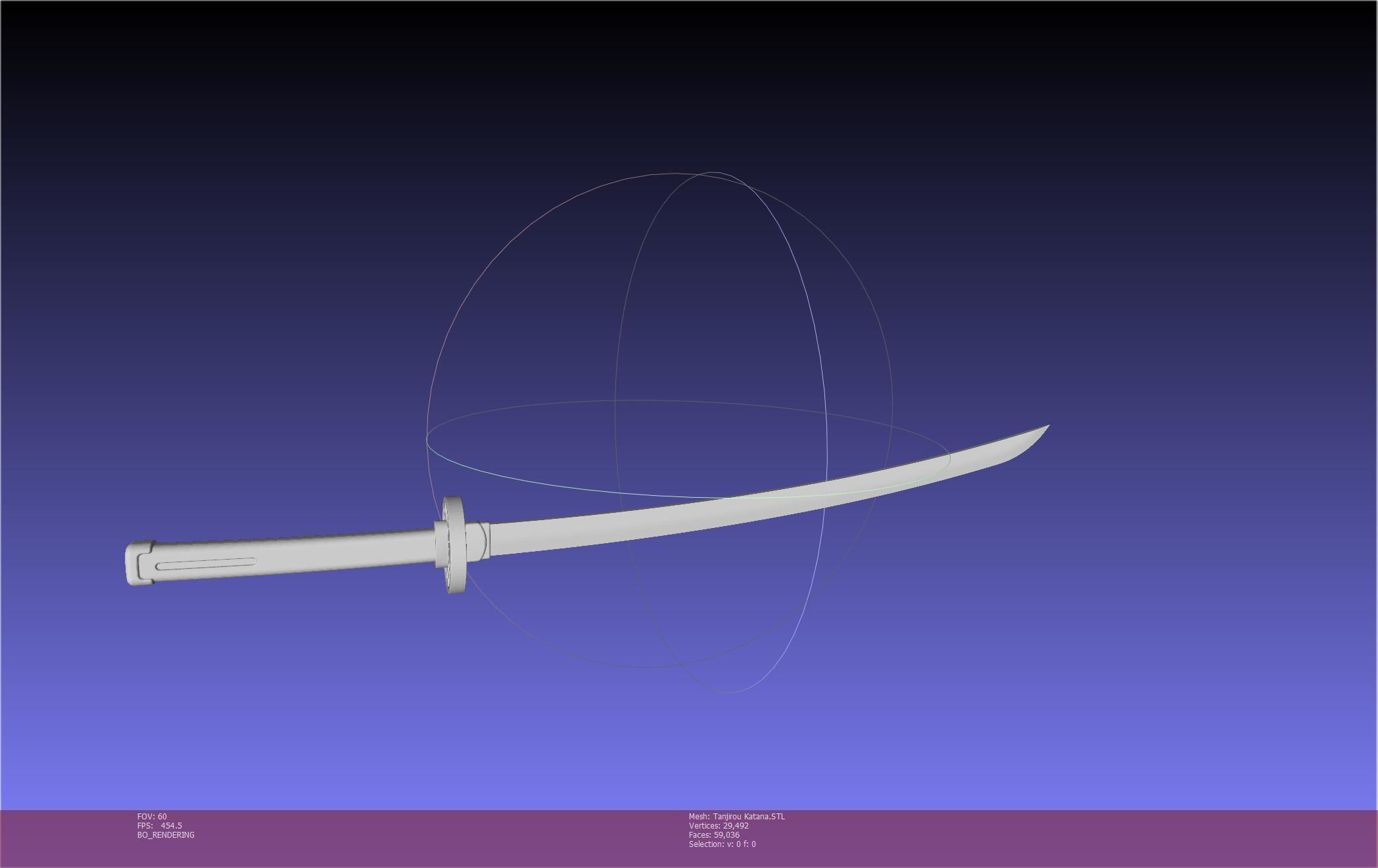 Demon Slayer Tanjiro Katana And Sheath Printable Models 3D print model_32