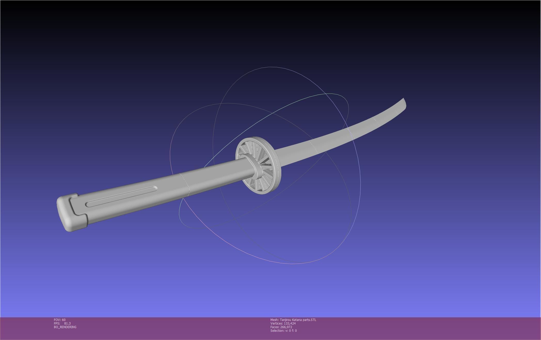 Demon Slayer Tanjiro Katana And Sheath Printable Models 3D print model_124