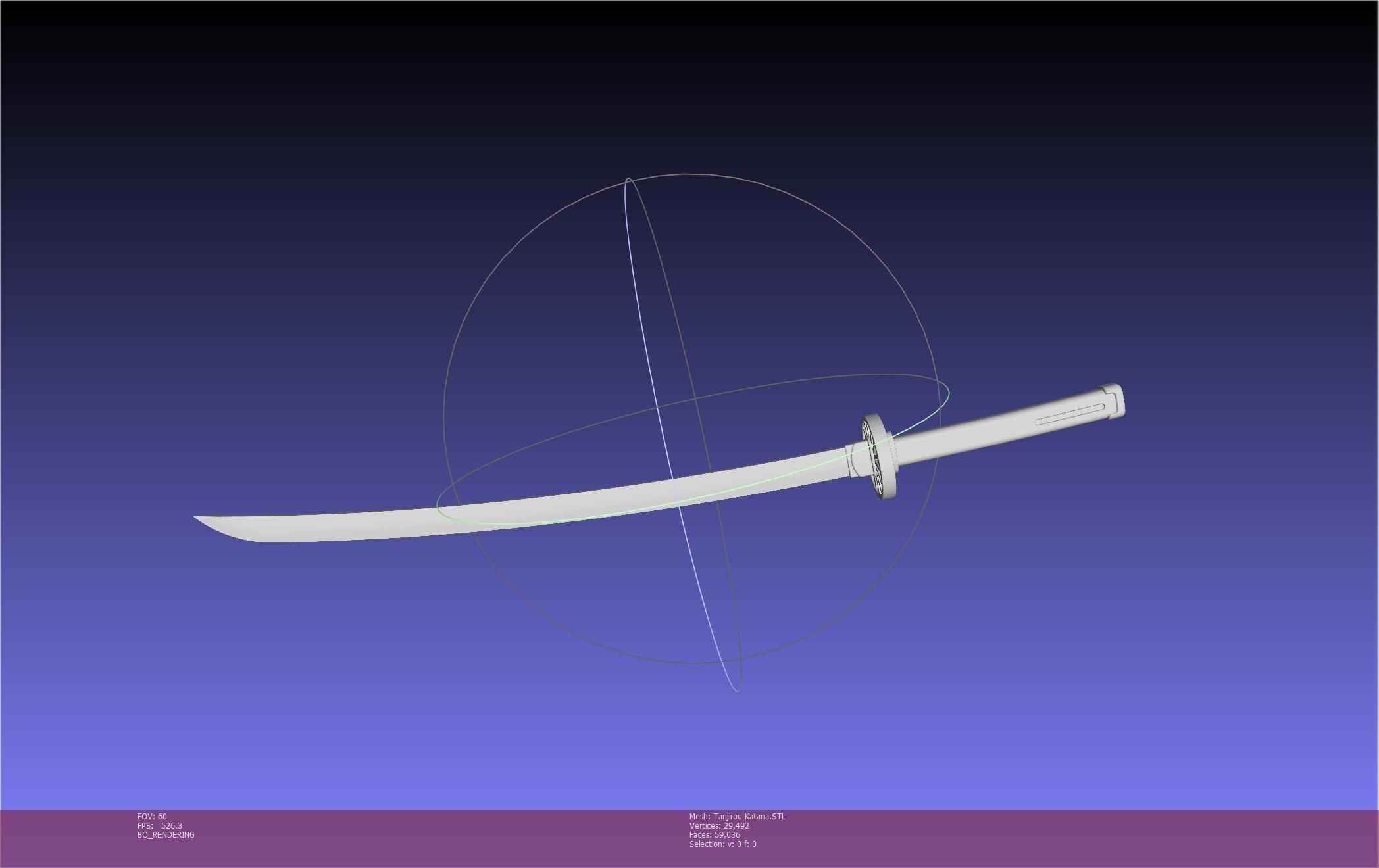 Demon Slayer Tanjiro Katana And Sheath Printable Models 3D print model_46