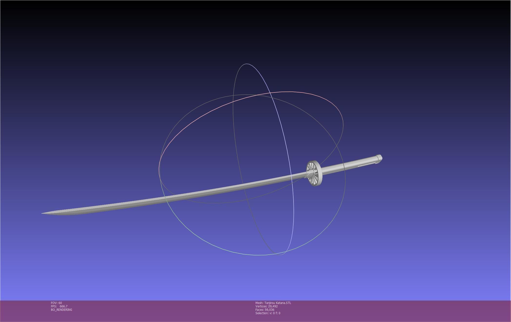 Demon Slayer Tanjiro Katana And Sheath Printable Models 3D print model_66