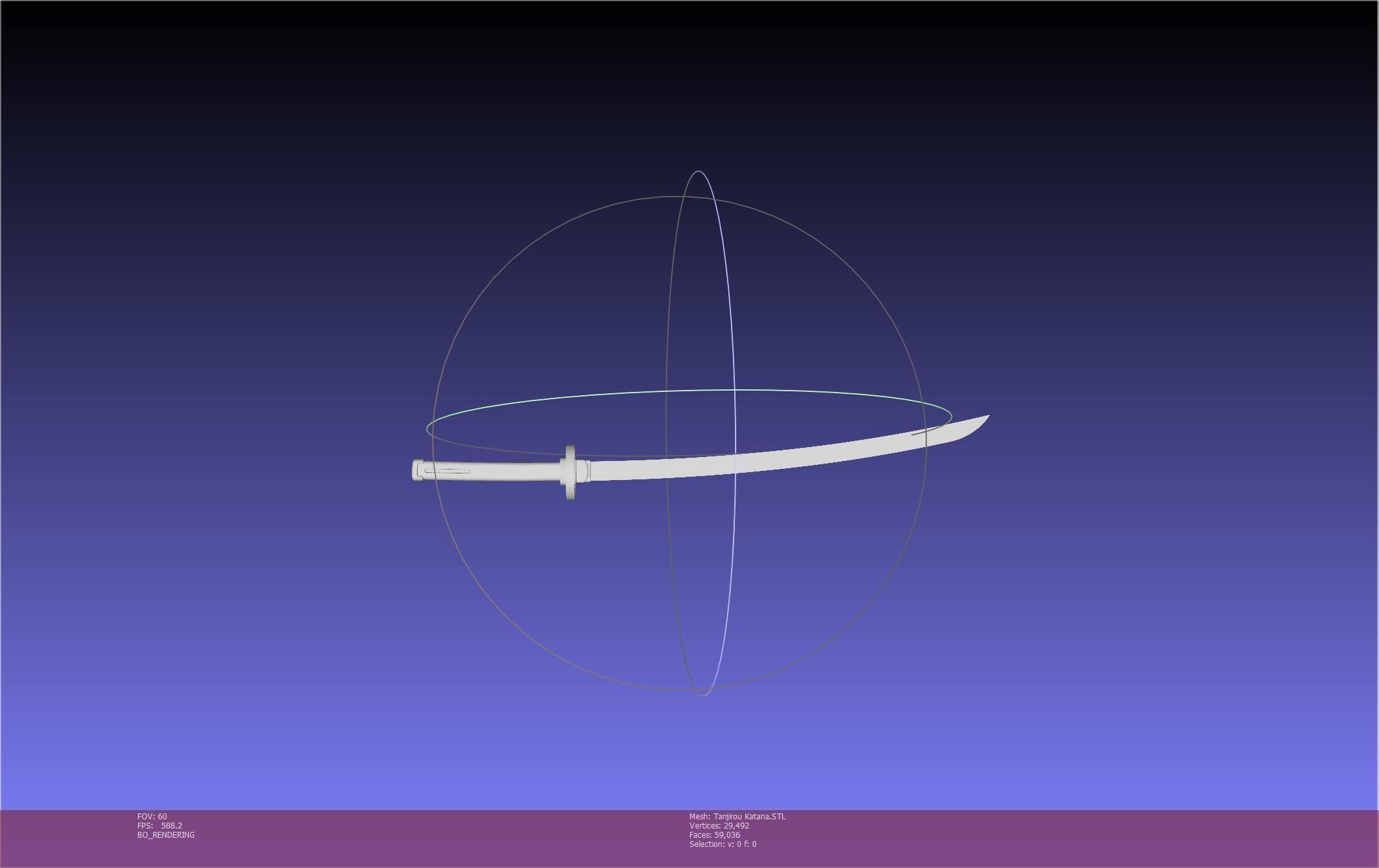 Demon Slayer Tanjiro Katana And Sheath Printable Models 3D print model_88