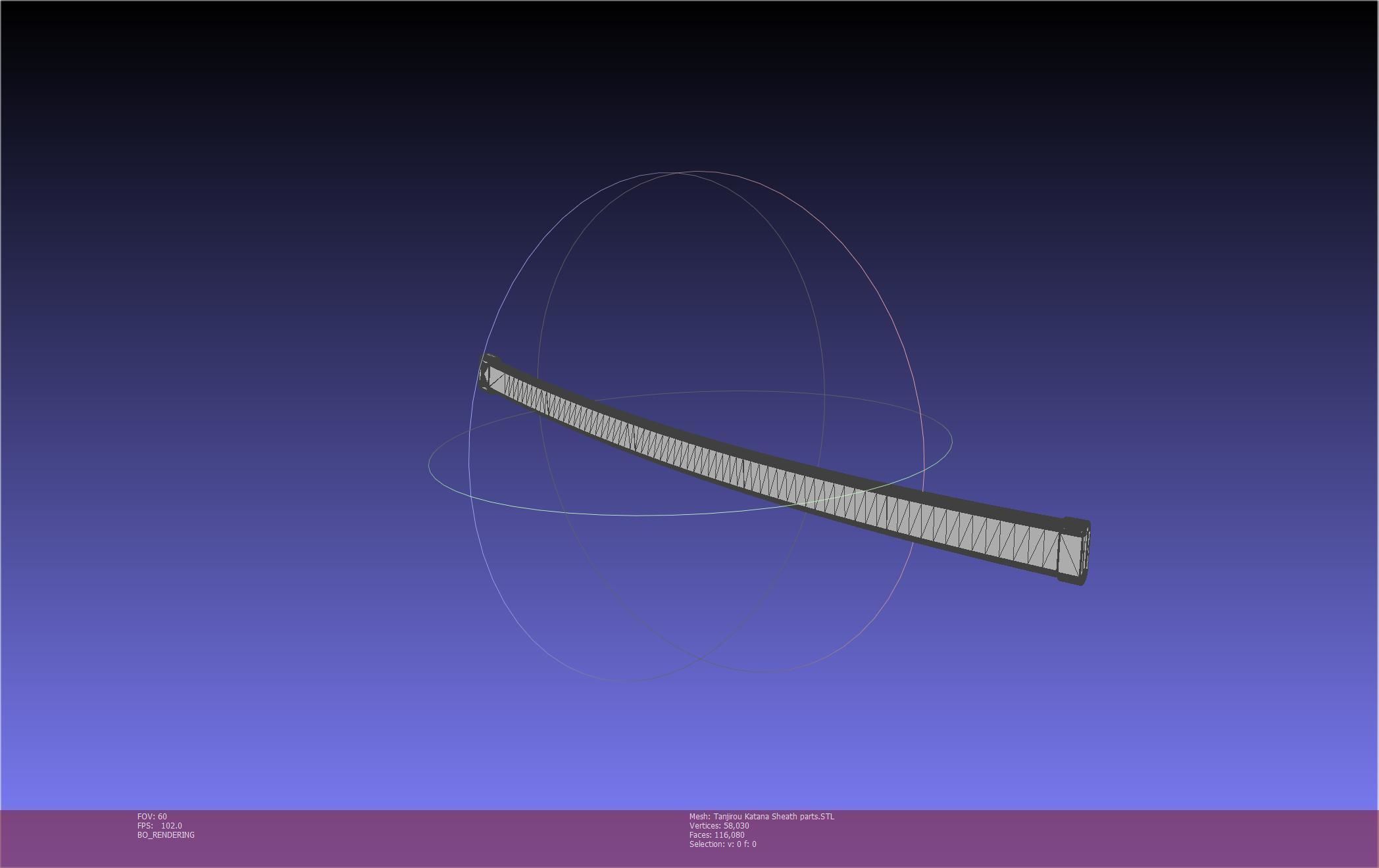 Demon Slayer Tanjiro Katana And Sheath Printable Models 3D print model_145
