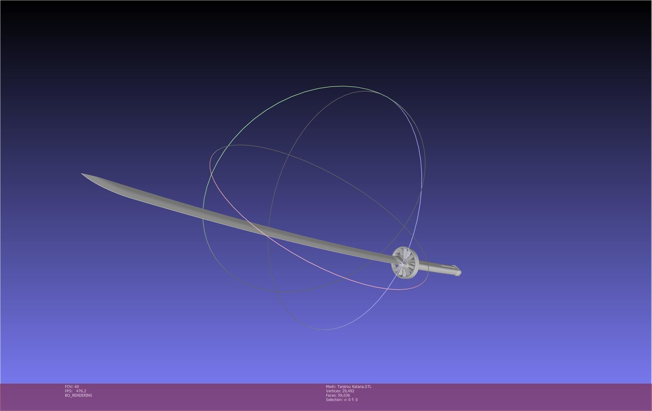 Demon Slayer Tanjiro Katana And Sheath Printable Models 3D print model_38