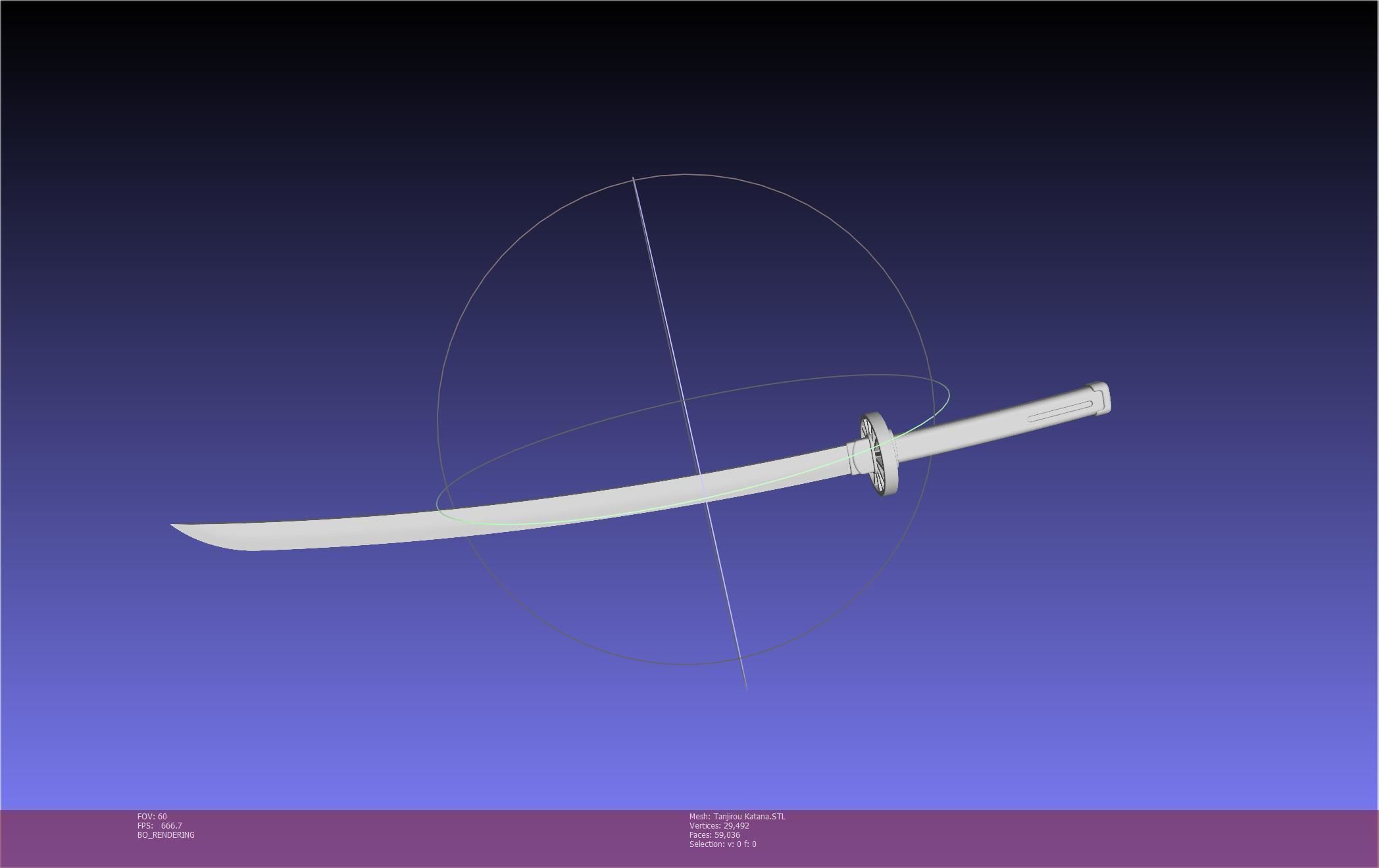 Demon Slayer Tanjiro Katana And Sheath Printable Models 3D print model_49