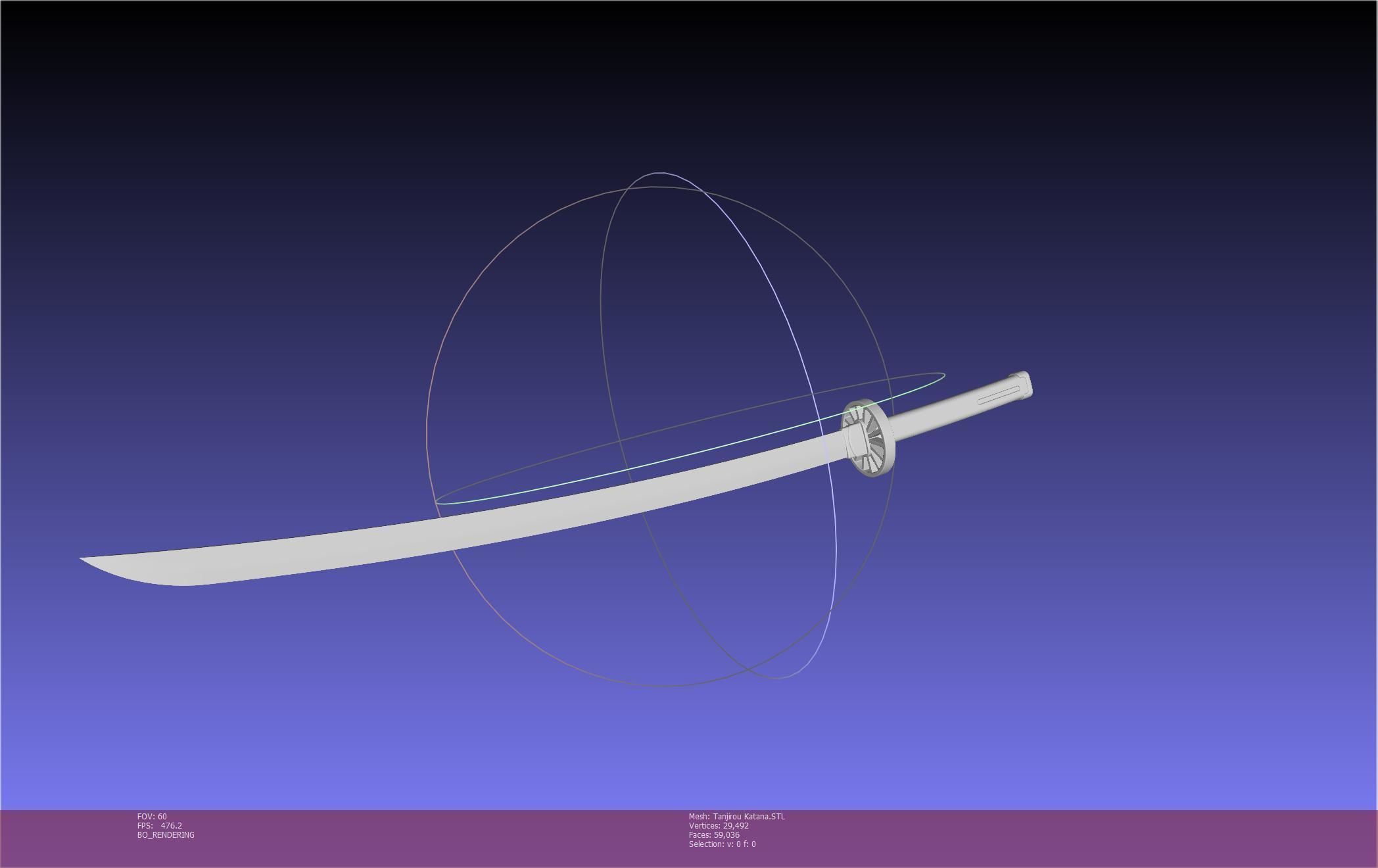 Demon Slayer Tanjiro Katana And Sheath Printable Models 3D print model_45