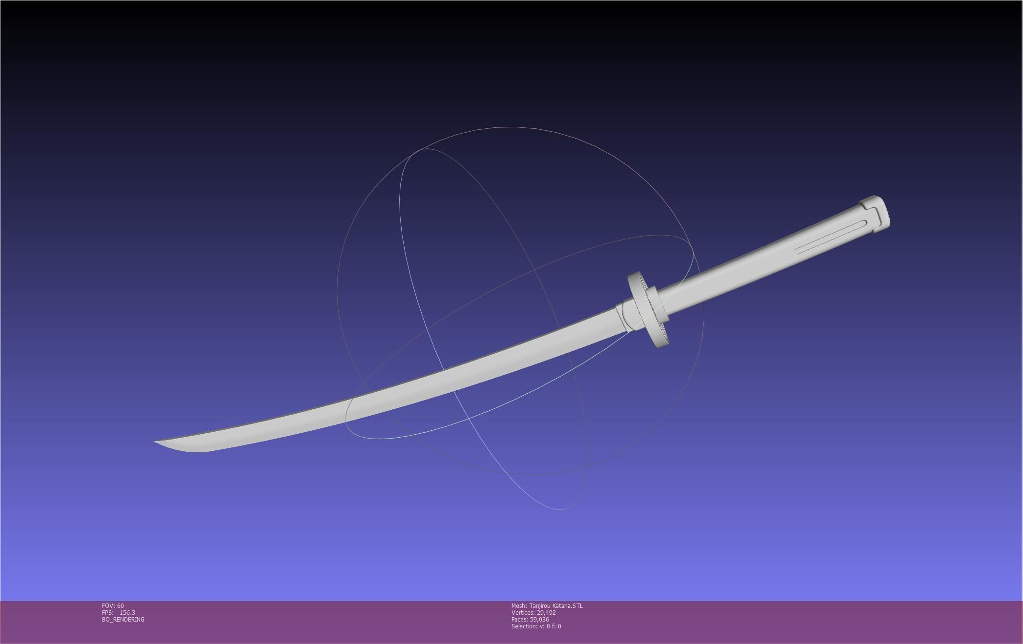 Demon Slayer Tanjiro Katana And Sheath Printable Models 3D print model_147