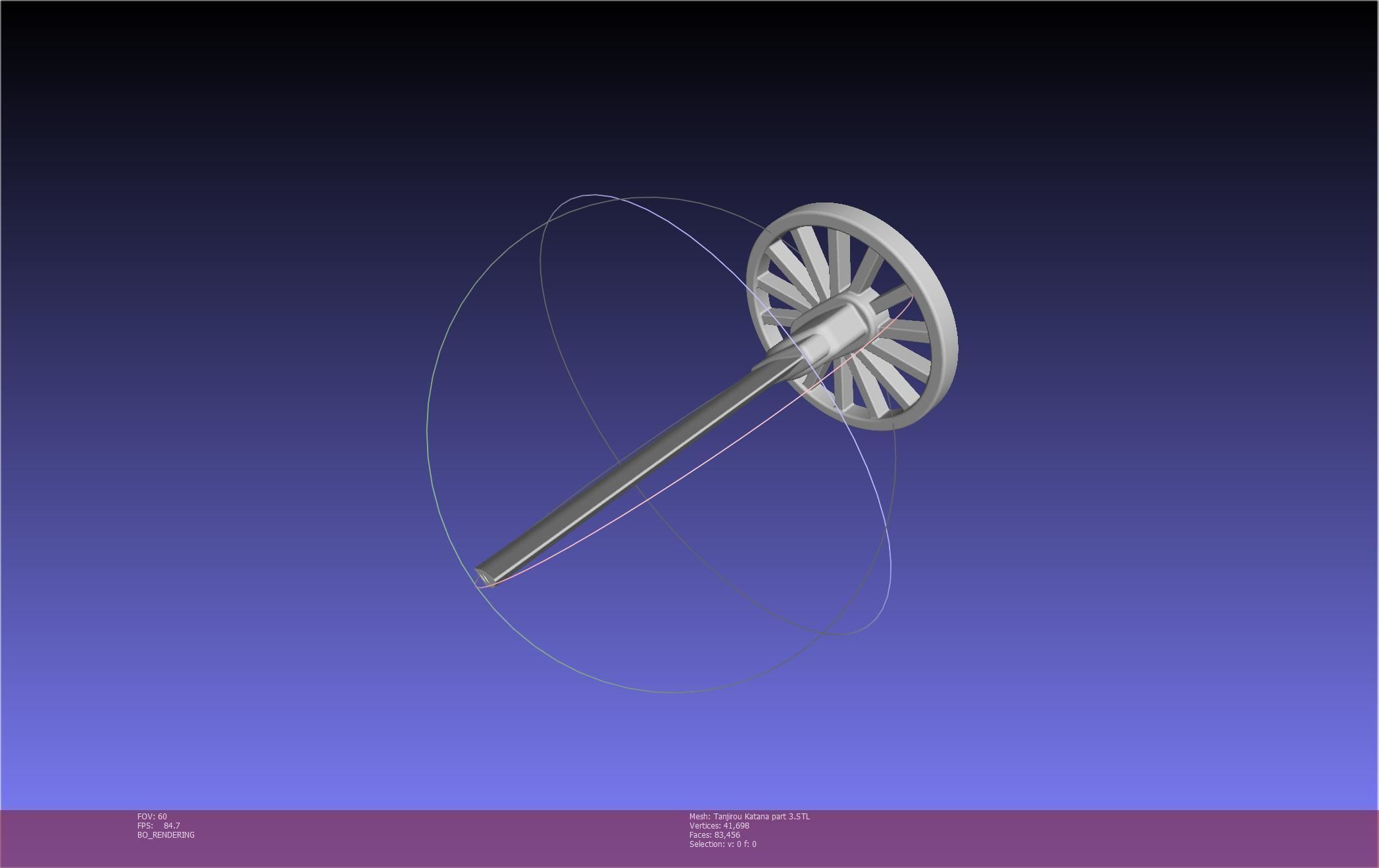 Demon Slayer Tanjiro Katana And Sheath Printable Models 3D print model_101