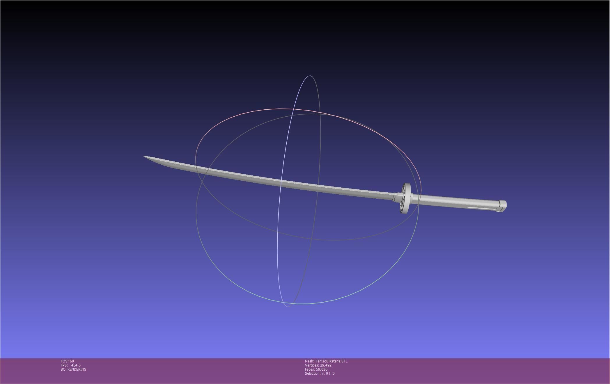 Demon Slayer Tanjiro Katana And Sheath Printable Models 3D print model_21