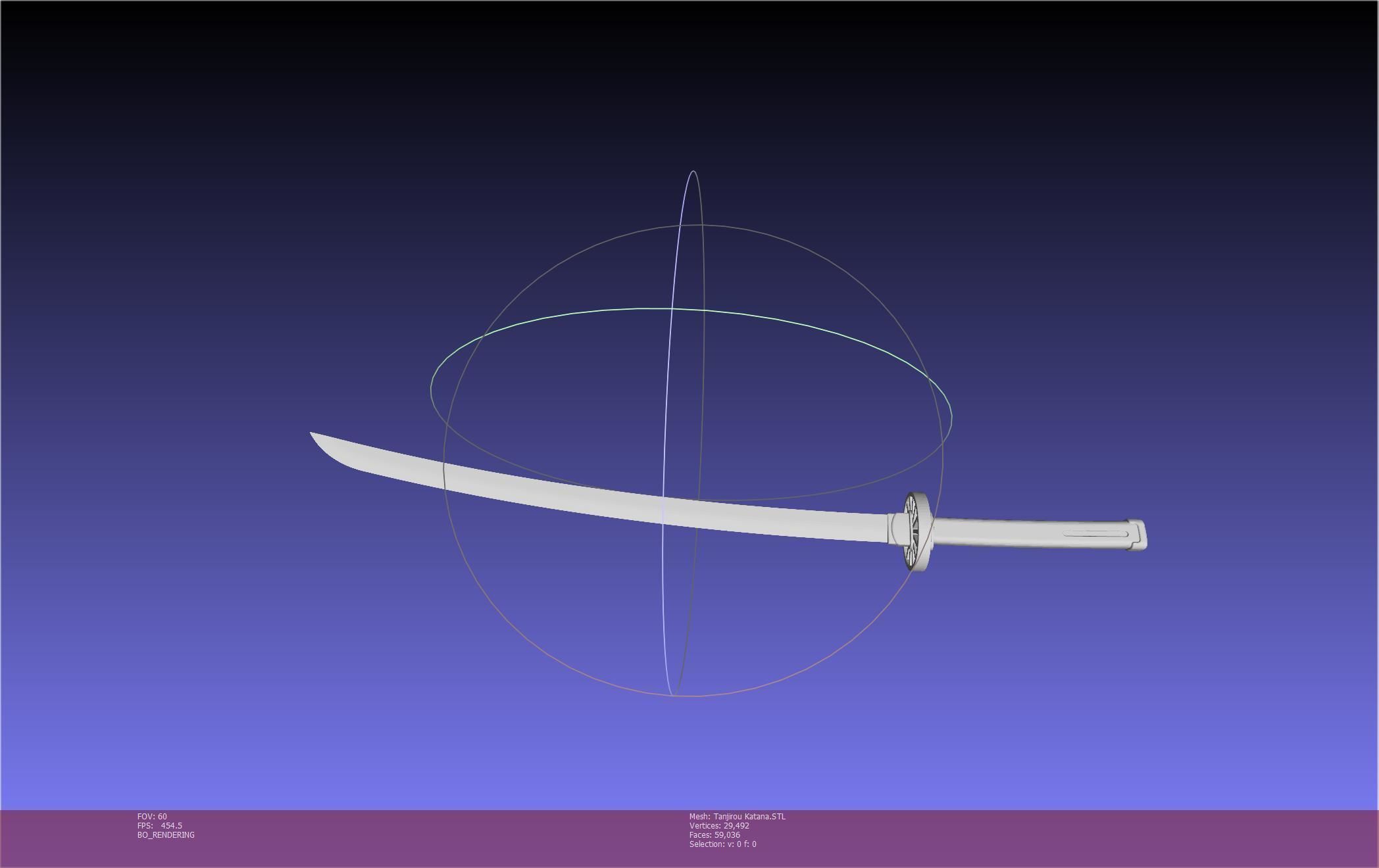 Demon Slayer Tanjiro Katana And Sheath Printable Models 3D print model_16