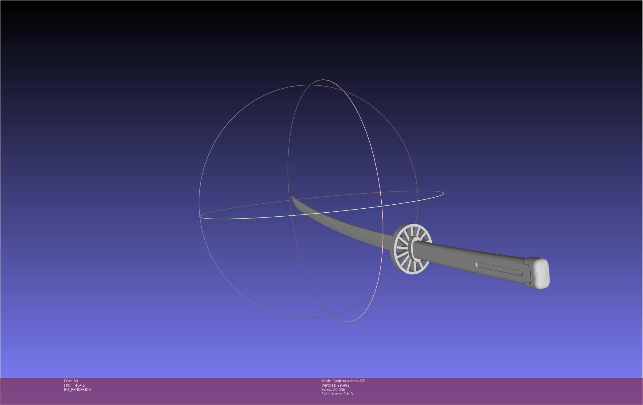 Demon Slayer Tanjiro Katana And Sheath Printable Models 3D print model_30