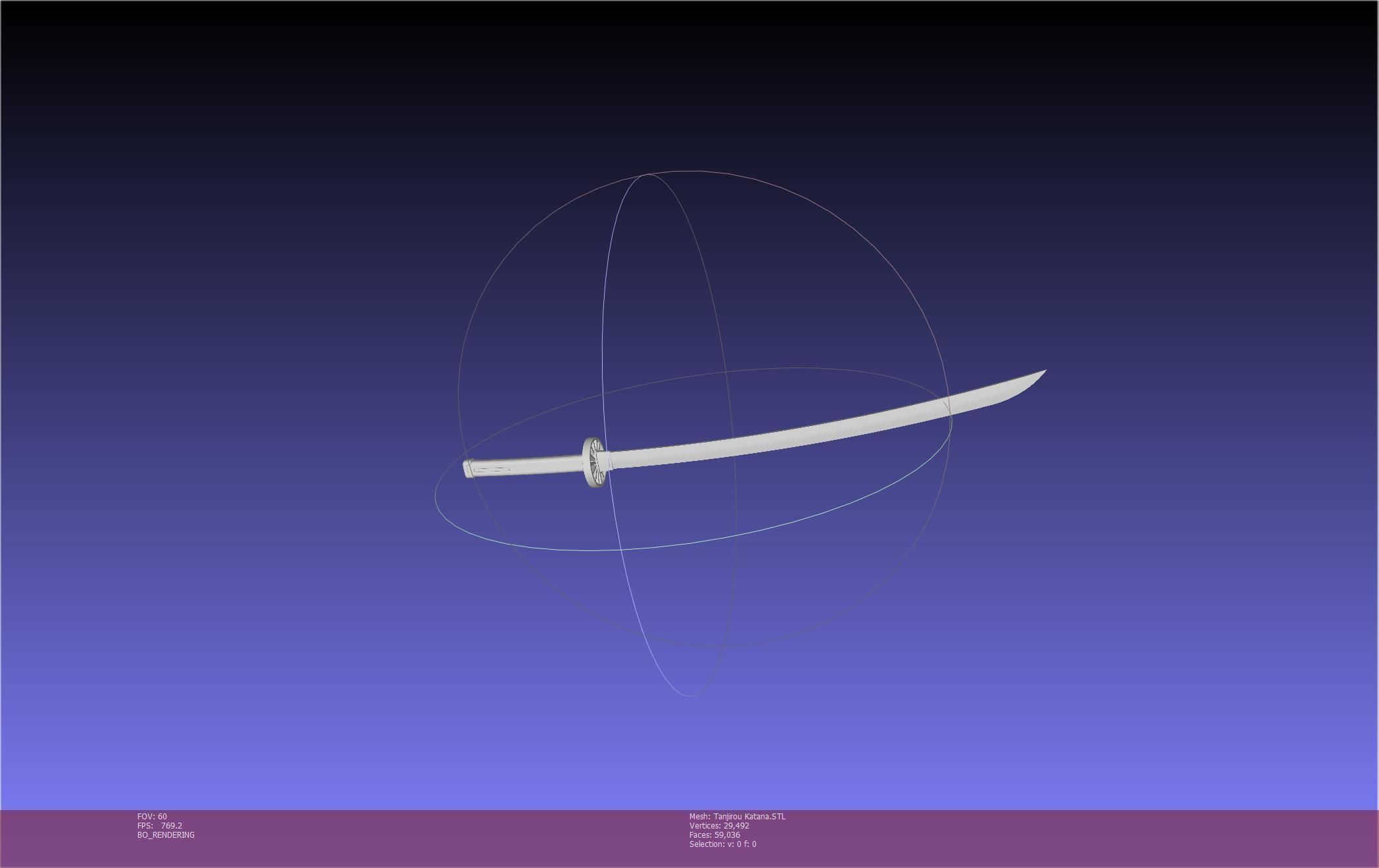 Demon Slayer Tanjiro Katana And Sheath Printable Models 3D print model_79