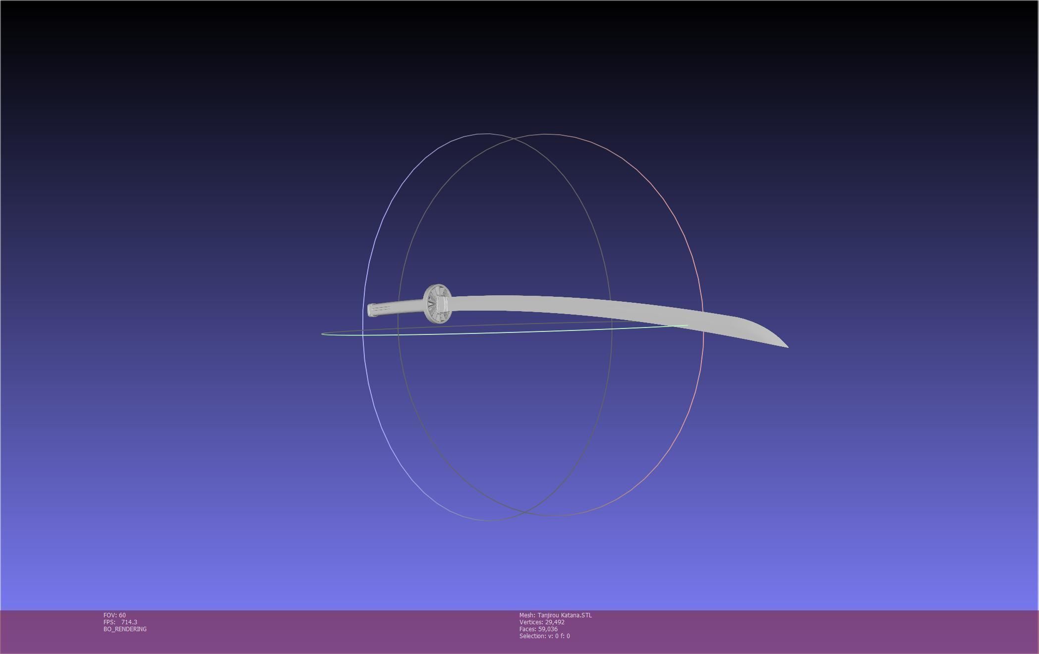 Demon Slayer Tanjiro Katana And Sheath Printable Models 3D print model_75