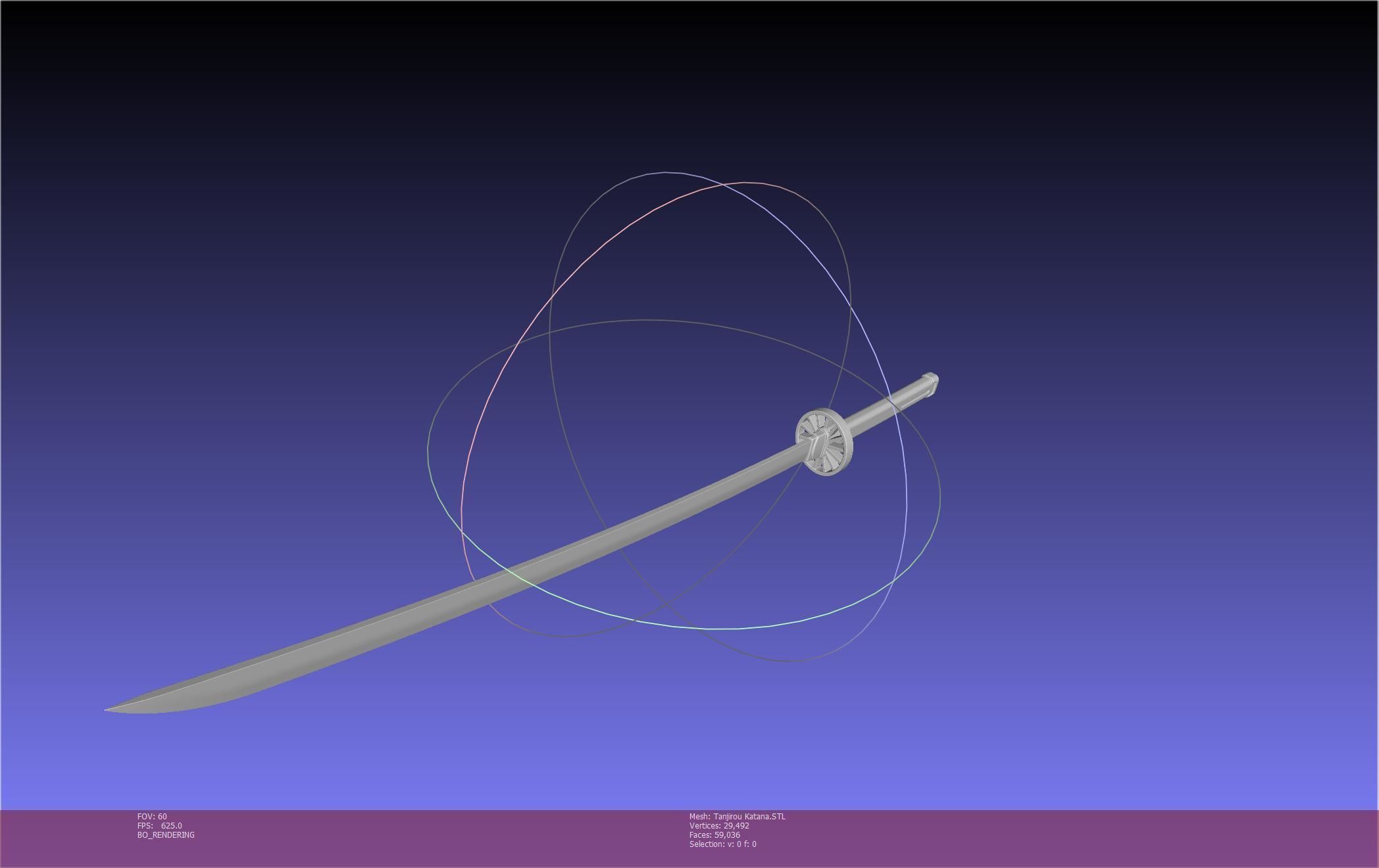 Demon Slayer Tanjiro Katana And Sheath Printable Models 3D print model_59