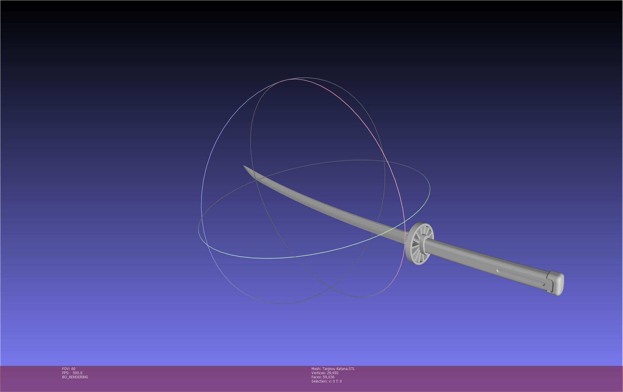 Demon Slayer Tanjiro Katana And Sheath Printable Models 3D print model_29