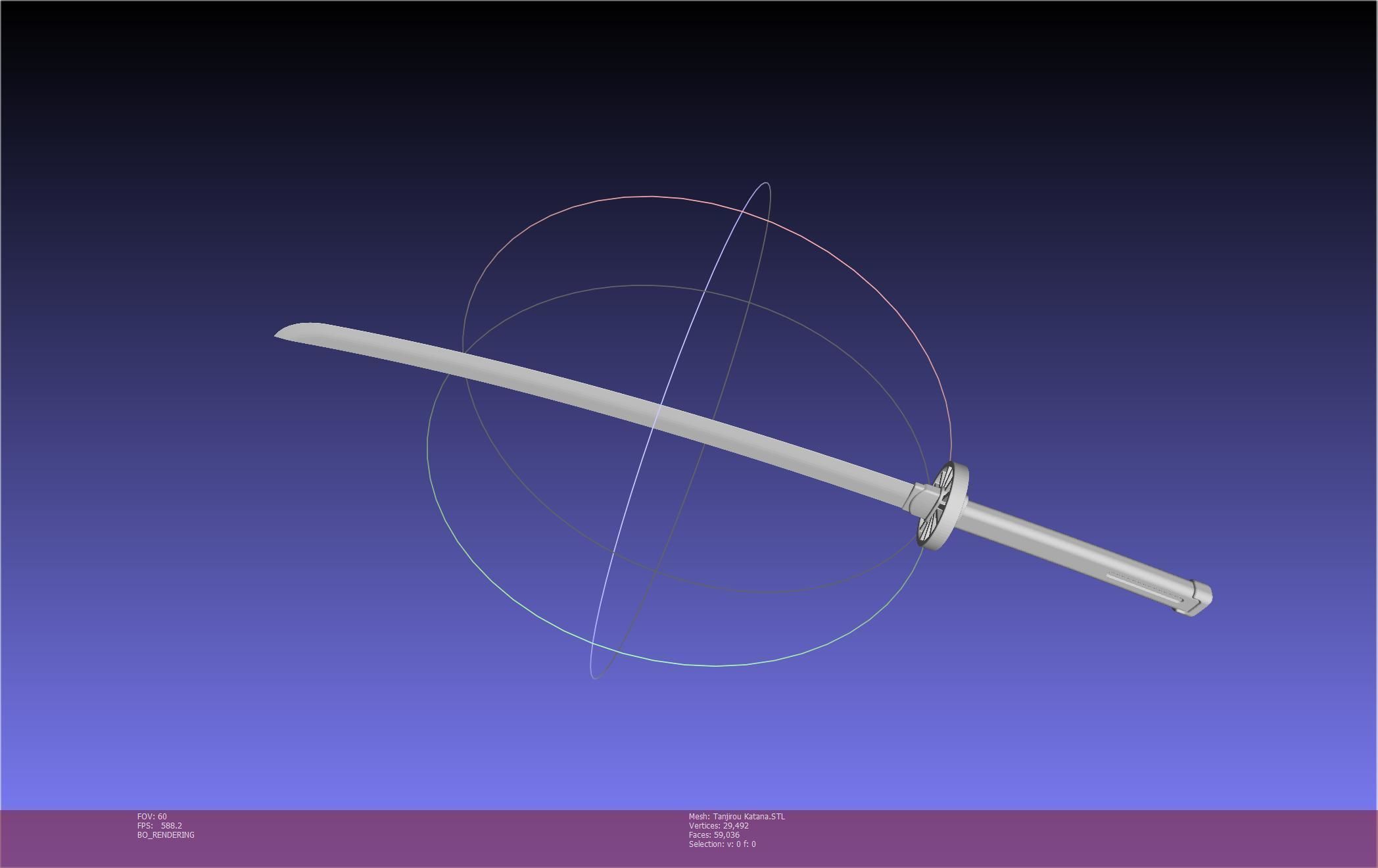 Demon Slayer Tanjiro Katana And Sheath Printable Models 3D print model_25