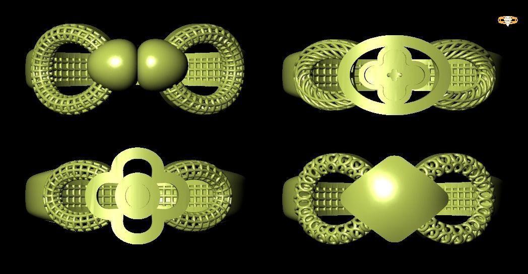 New Turkish Rings Collection  STL File Lite Weight 2022 3D print model_4