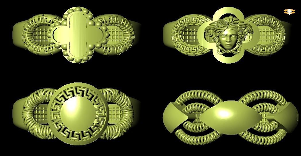 New Turkish Rings Collection  STL File Lite Weight 2022 3D print model_2