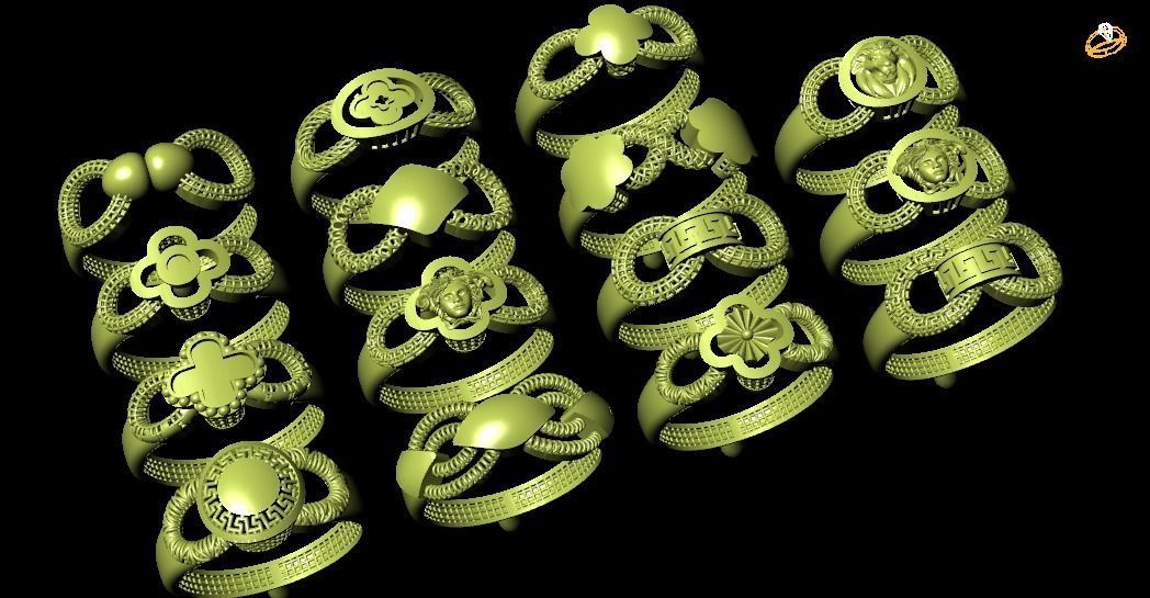 New Turkish Rings Collection  STL File Lite Weight 2022 3D print model_1