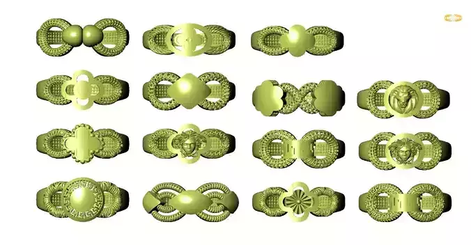 New Turkish Rings Collection  STL File Lite Weight 2022 3D print model