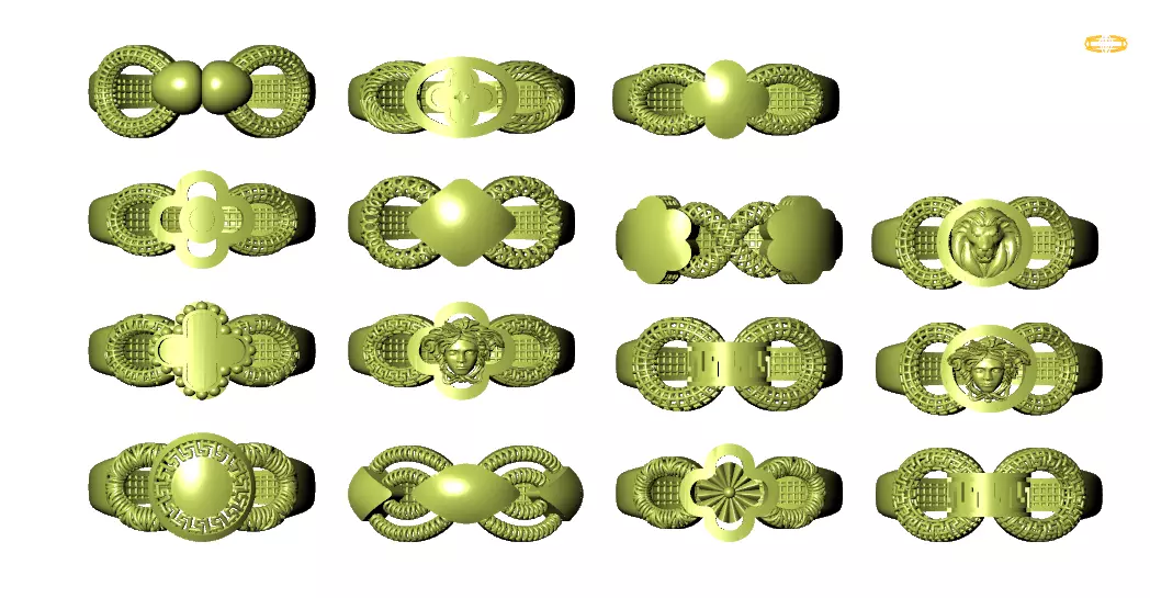 New Turkish Rings Collection  STL File Lite Weight 2022 3D print model_0