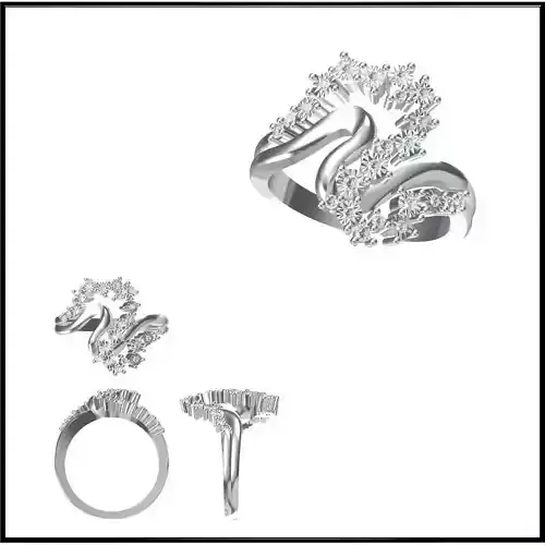 JCD Format Vintage style wedding rings jewellery design