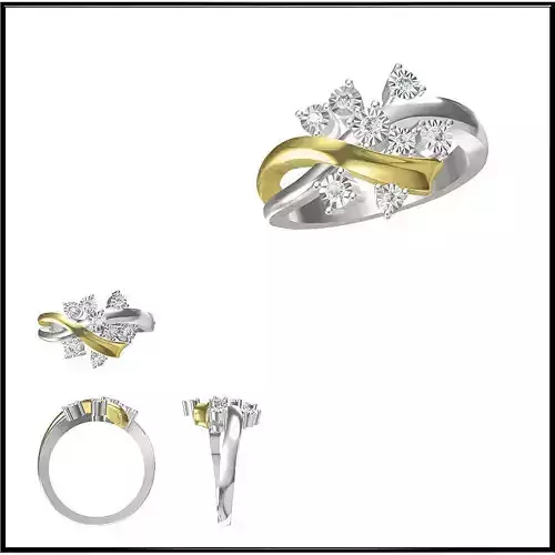 JCD Format Vintage style wedding rings jewelers file set