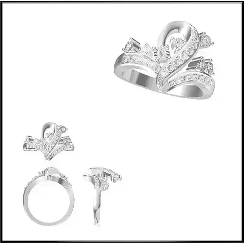 JCD Format Vintage style wedding rings jcd